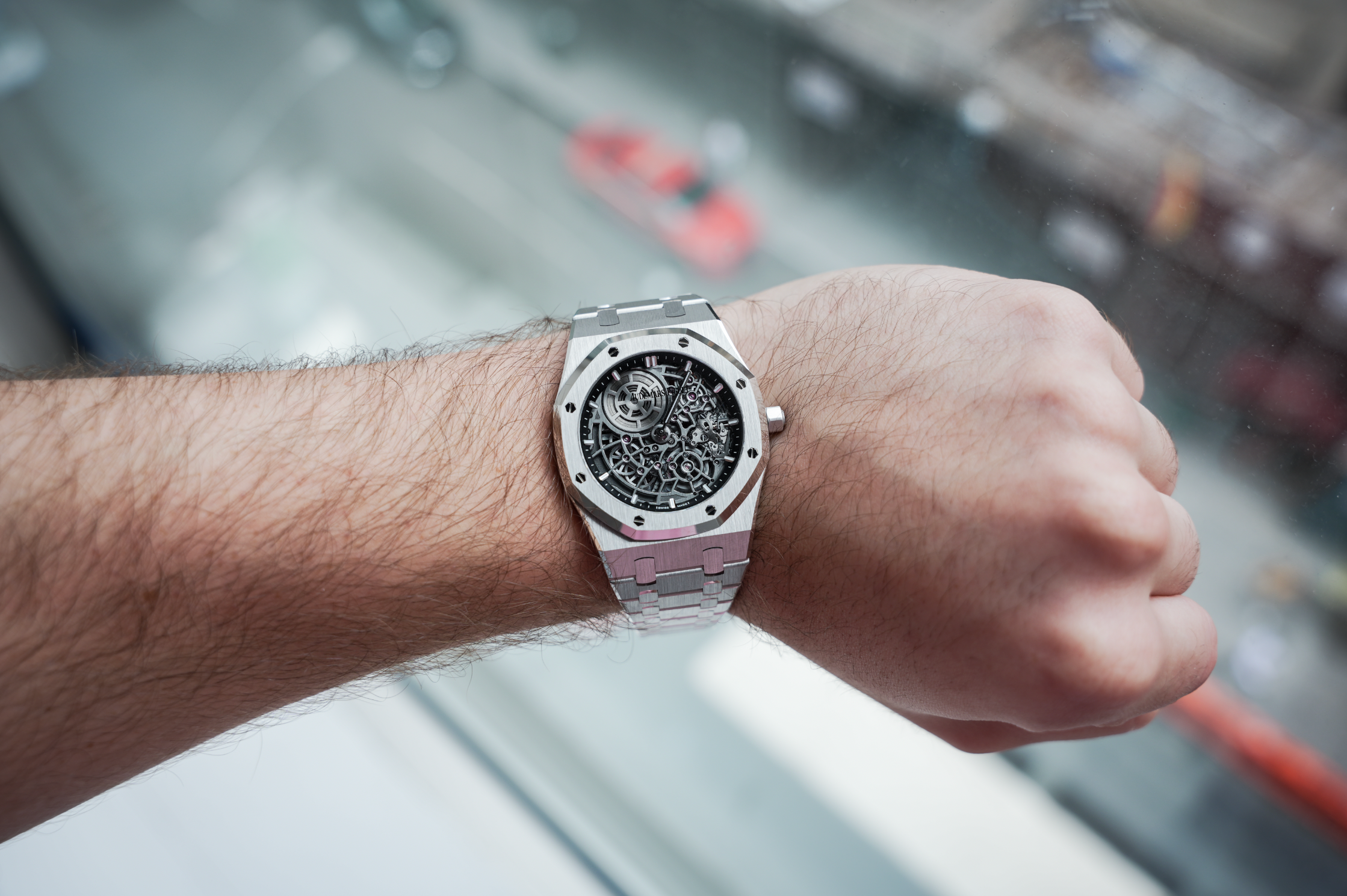 Audemars Piguet Royal Oak “Jumbo” Extra-Thin Openworked 39mm White Gold 16204BC.OO.1240BC.01