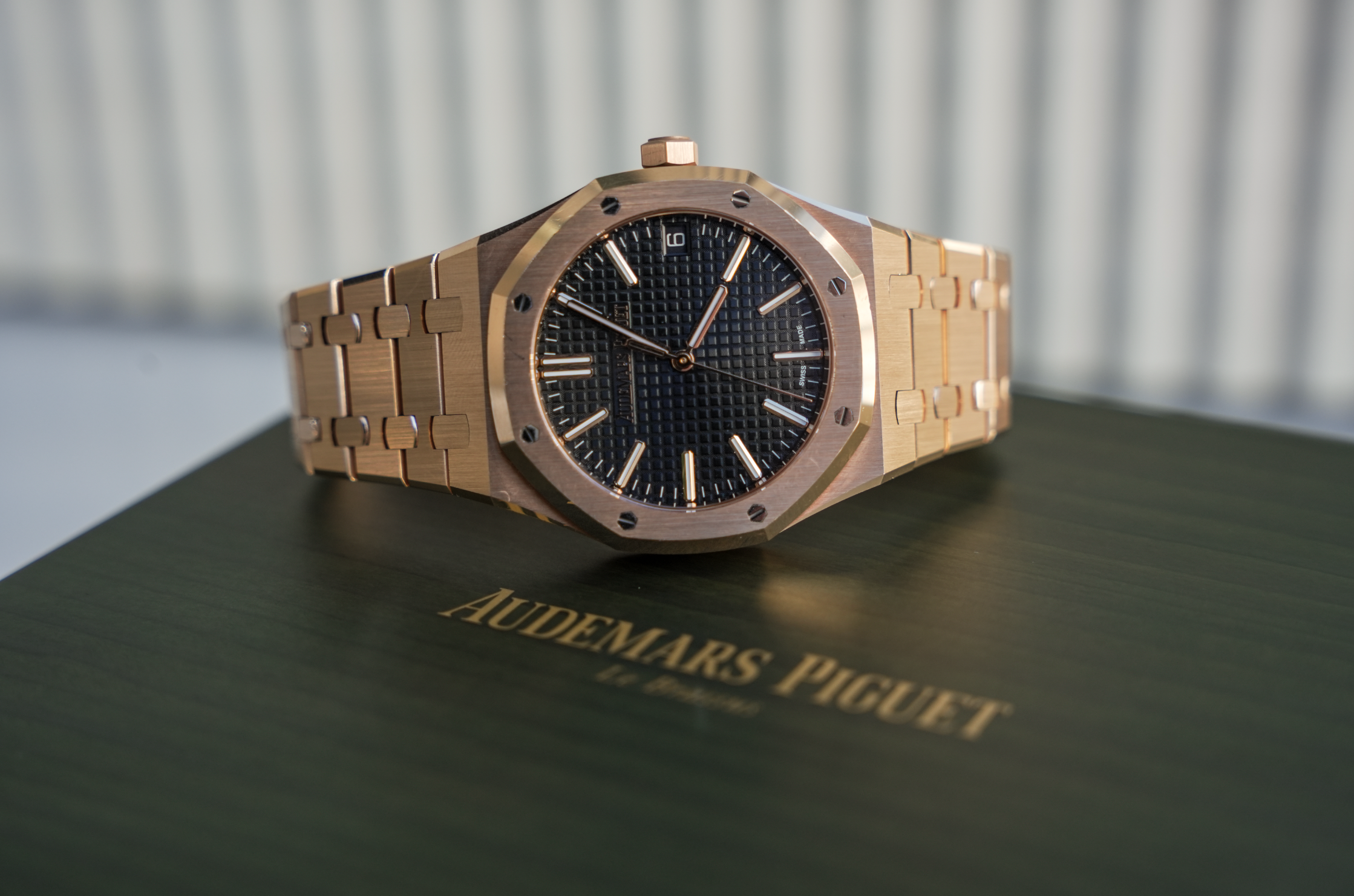 Audemars Piguet Royal Oak Selfwinding 41mm 18K Rose Gold Black Dial | 15510OR.OO.1320OR.04