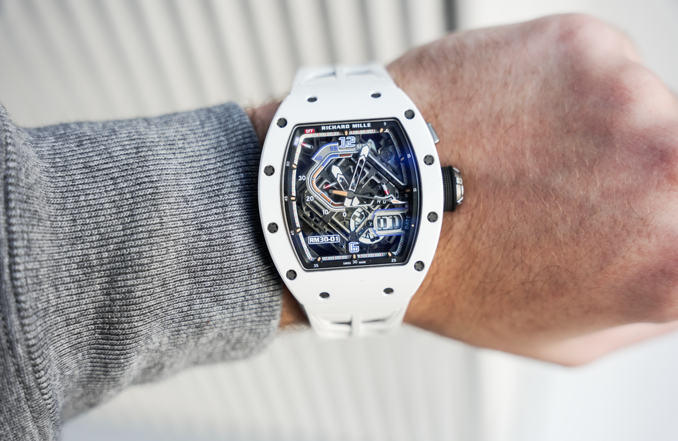 Richard Mille RM 30-01 Automatic Declutchable Rotor White Ceramic 42mm