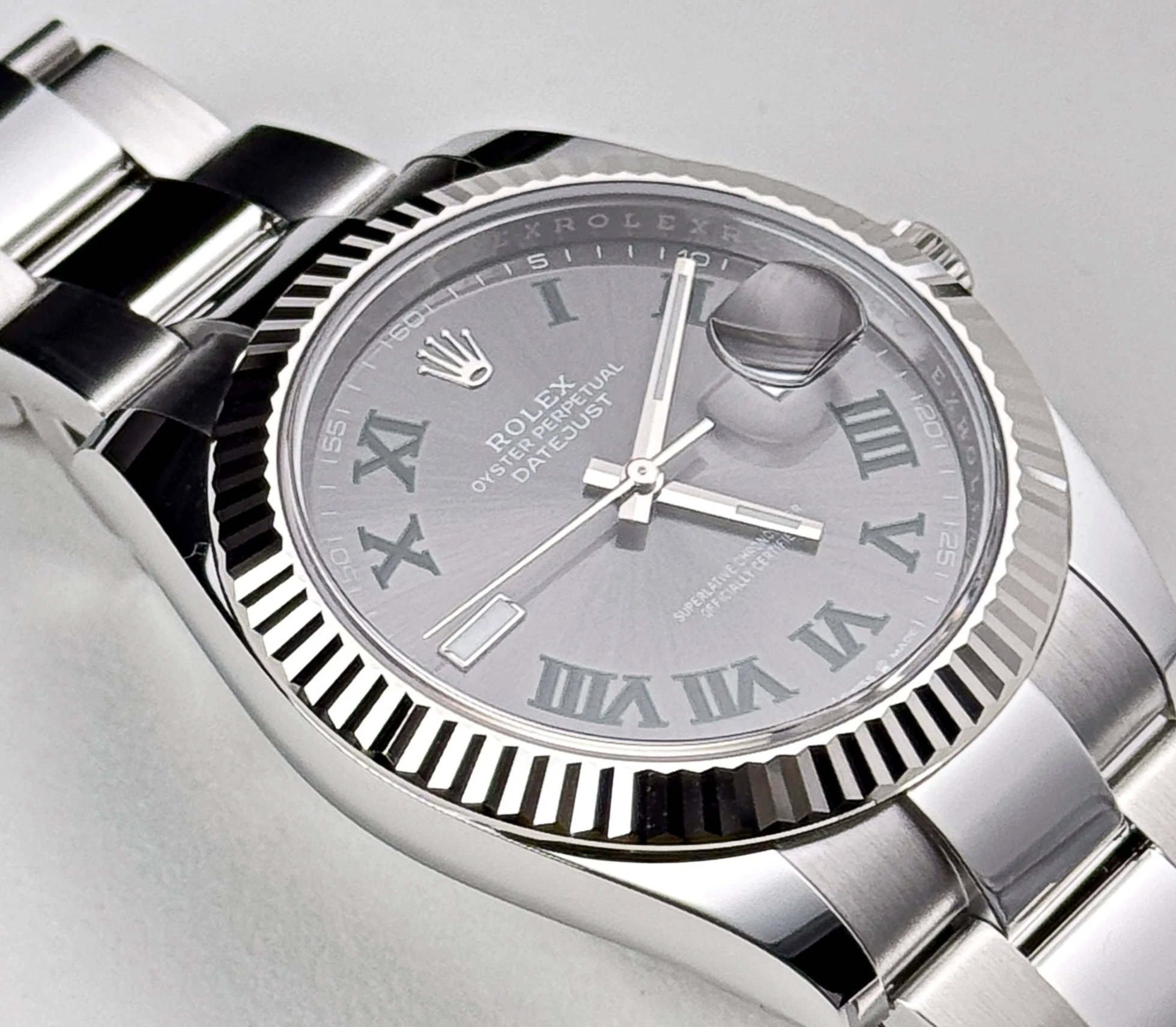 Rolex Datejust 126334 'Wimbledon' Stainless Steel Slate Dial Oyster