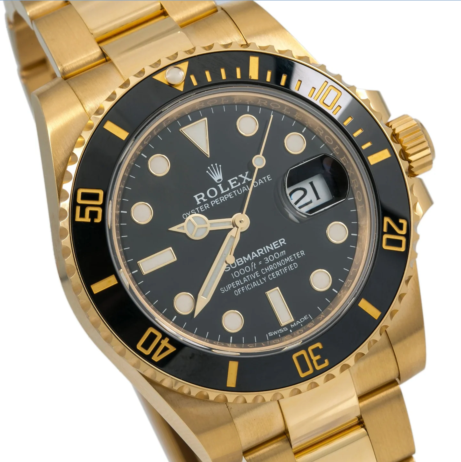 Rolex Submariner Date 41mm 18K Yellow Gold – Black Dial & Bezel – Ref. 126618LN ( 2021 to 2024)