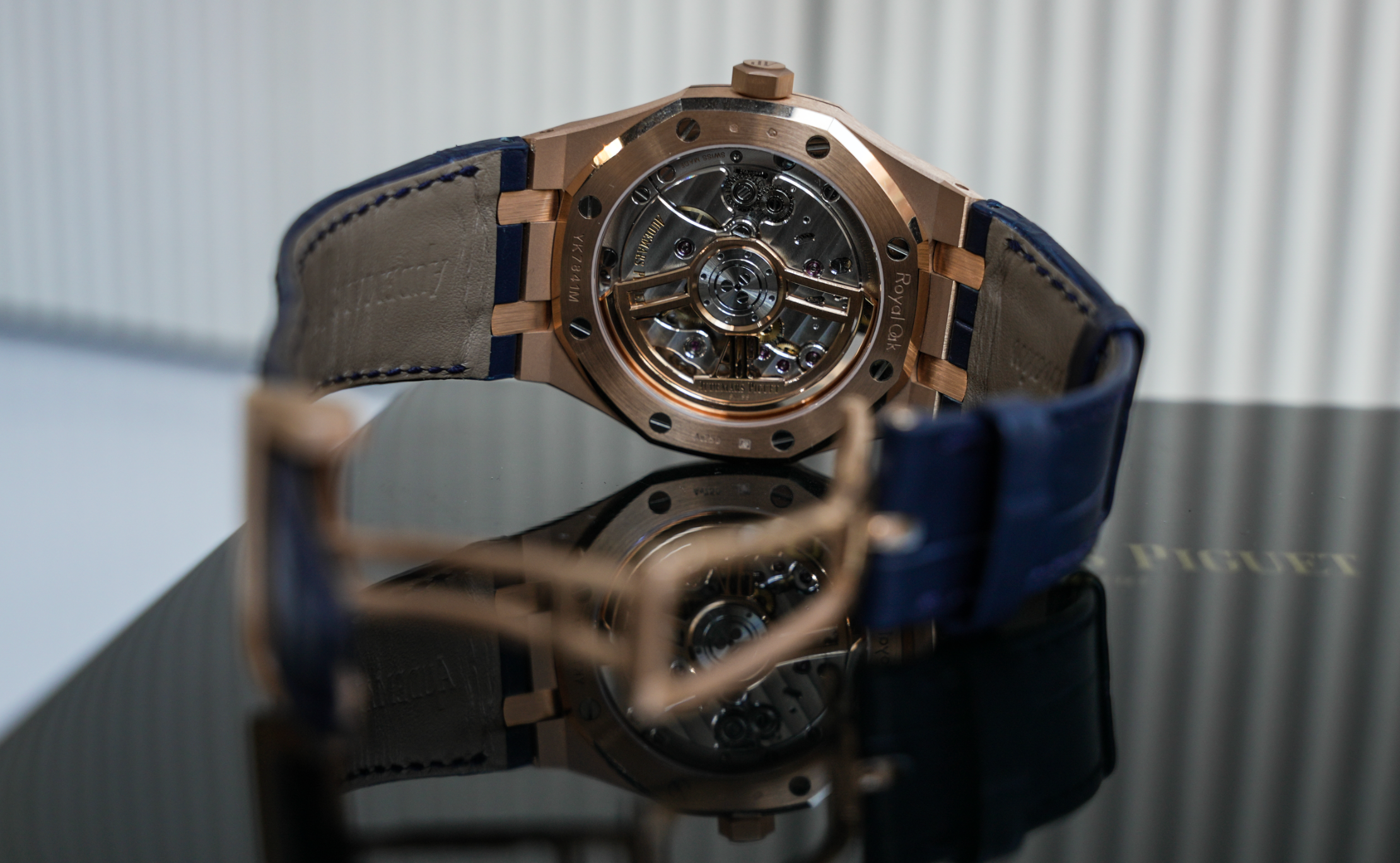 Pre-Owned Audemars Piguet Royal Oak 15510OR – 41mm Rose Gold Blue Pre-Owned Audemars Piguet Royal Oak 15510OR – 41mm Rose Gold Blue