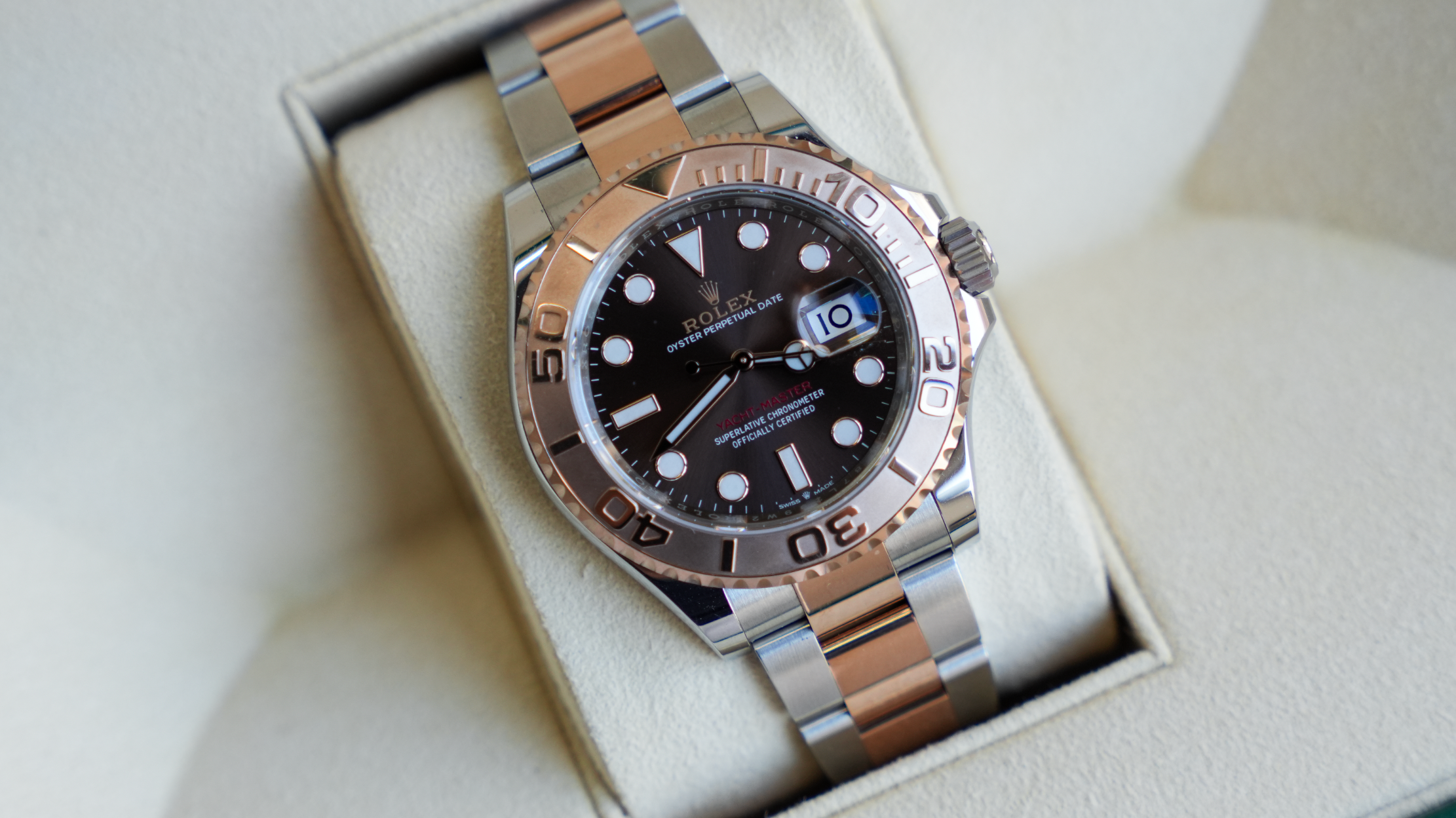 Pre-Owned Rolex Yacht-Master 126621 – Everose Rolesor Chocolate
