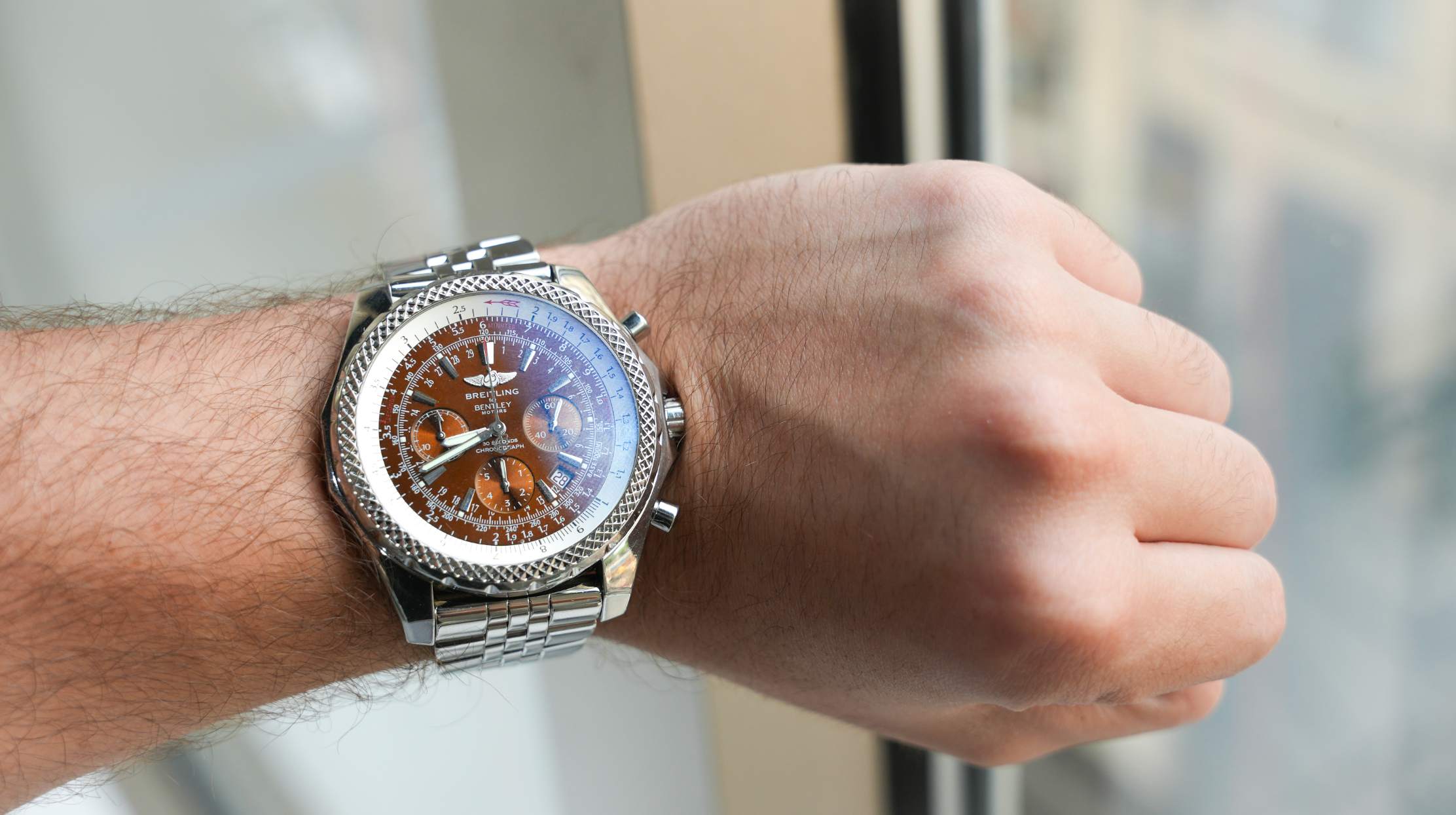 Breitling for Bentley A25362 – Bronze “Havana” Dial with Date | Chronograph Luxury Watch