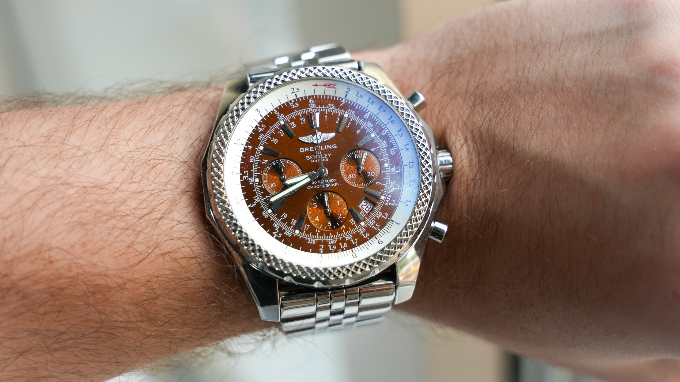 Breitling for Bentley A25362 – Bronze “Havana” Dial with Date | Chronograph Luxury Watch