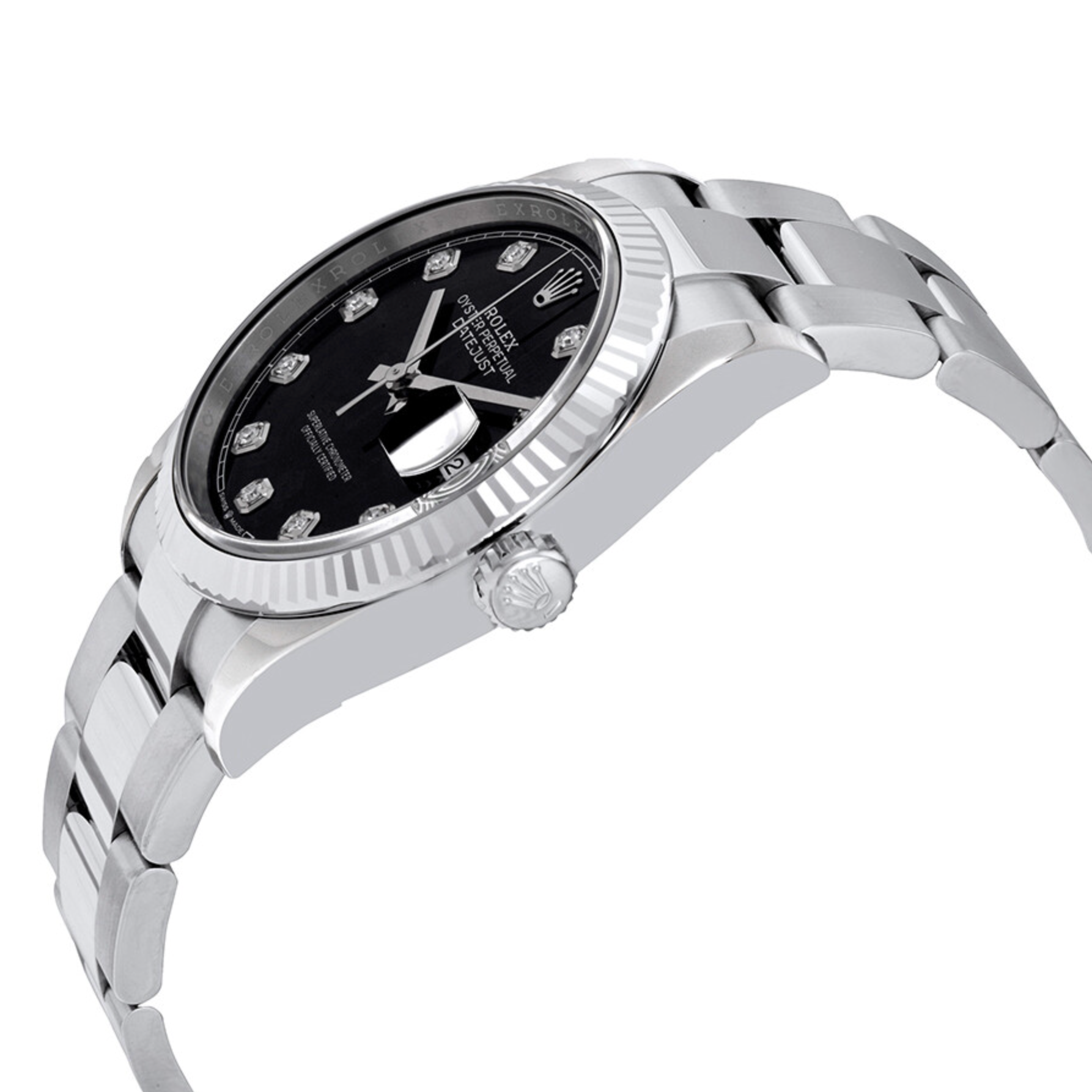 Rolex Datejust 41mm Black Dial Stainless Steel Fluted Bezel – Ref. 126334