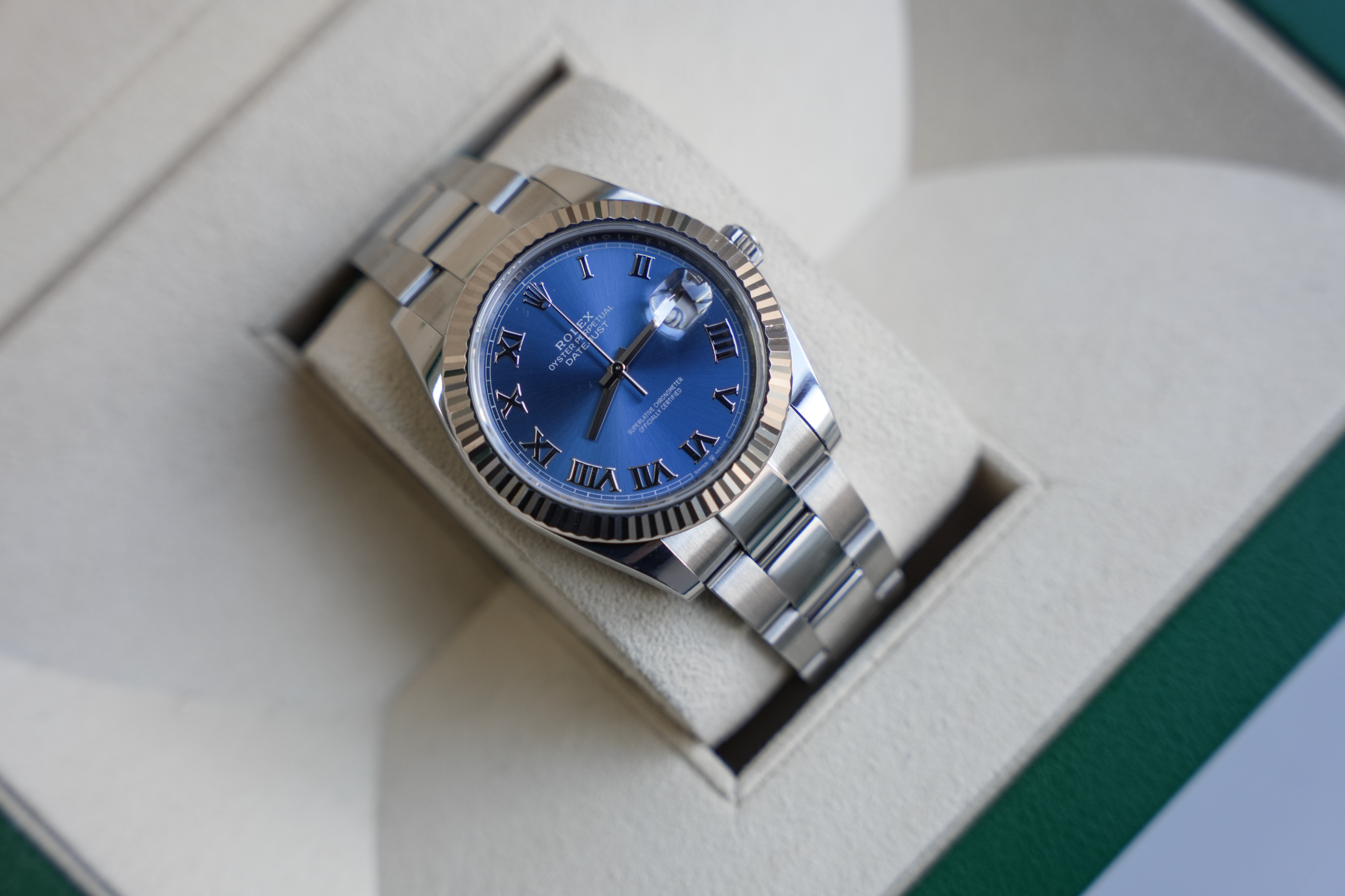 Rolex Datejust 126334 41mm Blue Roman Numerals Dial