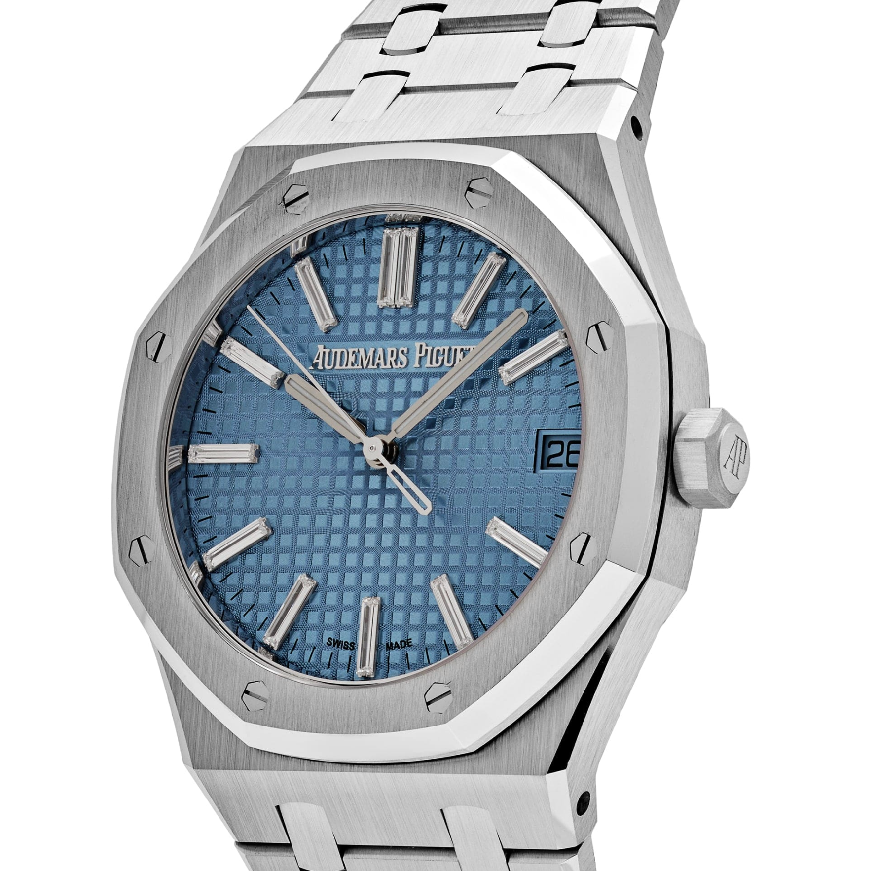 Audemars Piguet Royal Oak Selfwinding 41mm White Gold Light Blue Dial Ref. 15510BC