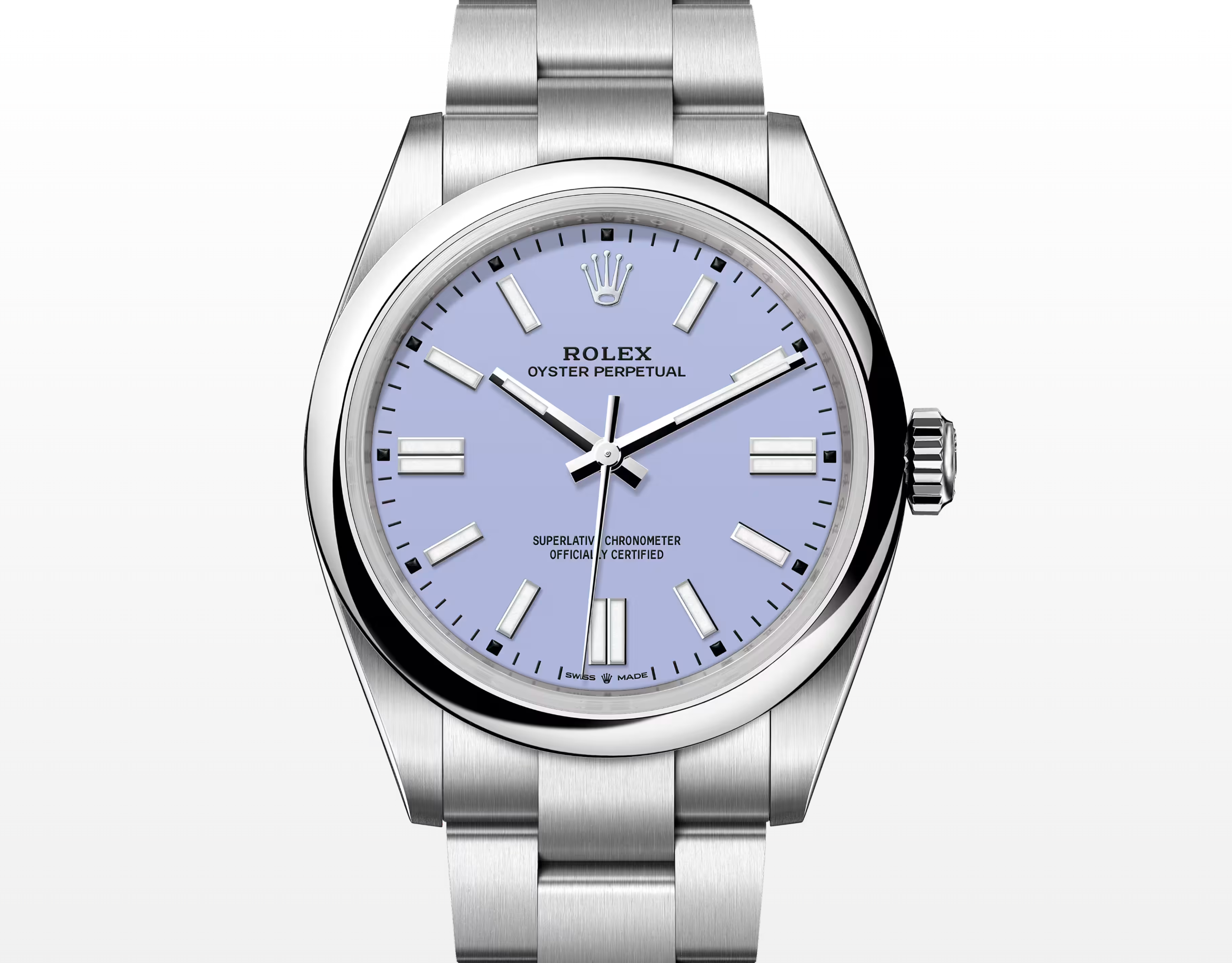 Rolex Oyster Perpetual 41 Lavender Dial Oystersteel 41mm Automatic Watch Ref. 134300
