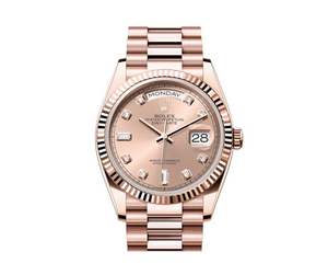 Rolex Day-Date 36 118235 Everose Gold Pink Dial Diamond Hour Markers President Bracelet