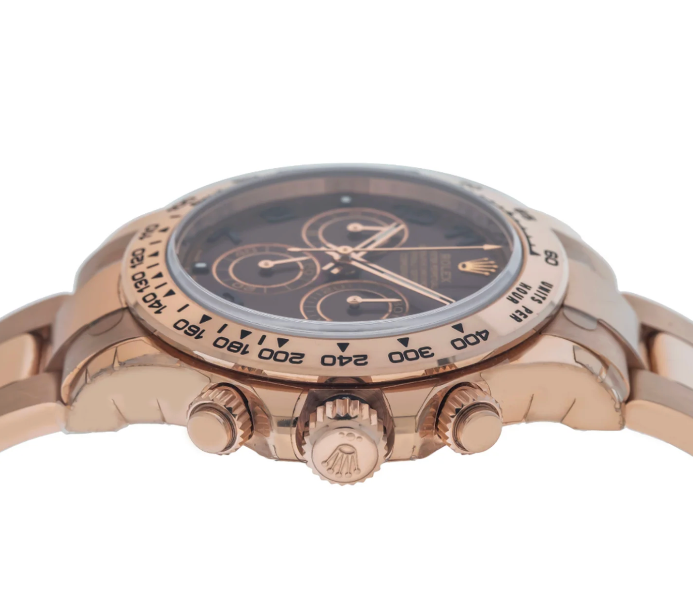 Rolex Cosmograph Daytona Rose Gold with Chocolate Arabic Dial 116505