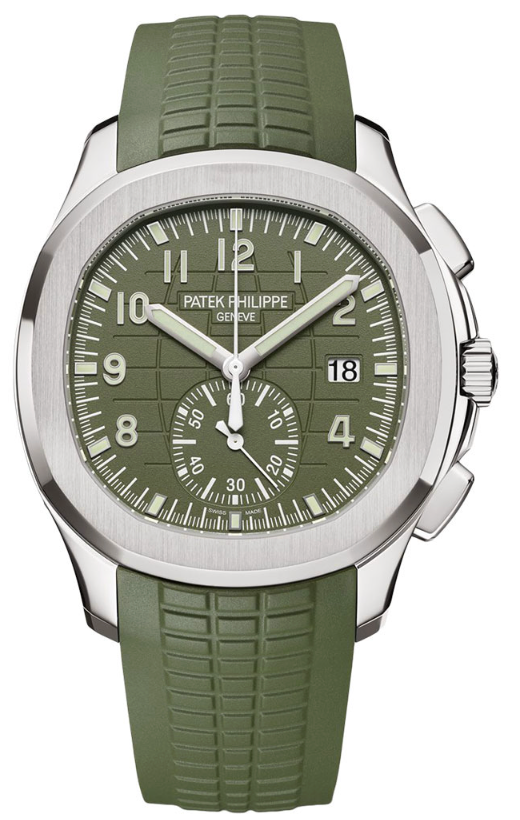 Patek Philippe Aquanaut Chronograph 5968G Green Dial White Gold