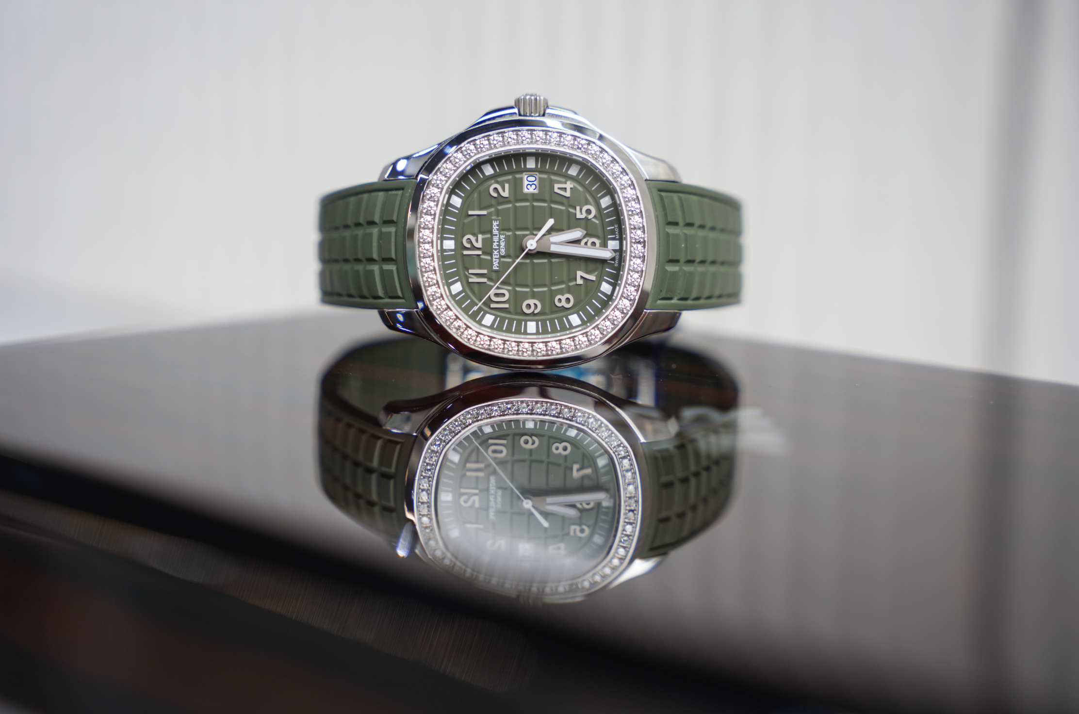Patek Philippe Aquanaut Luce 5267/200A Green Dial Diamond Bezel Steel