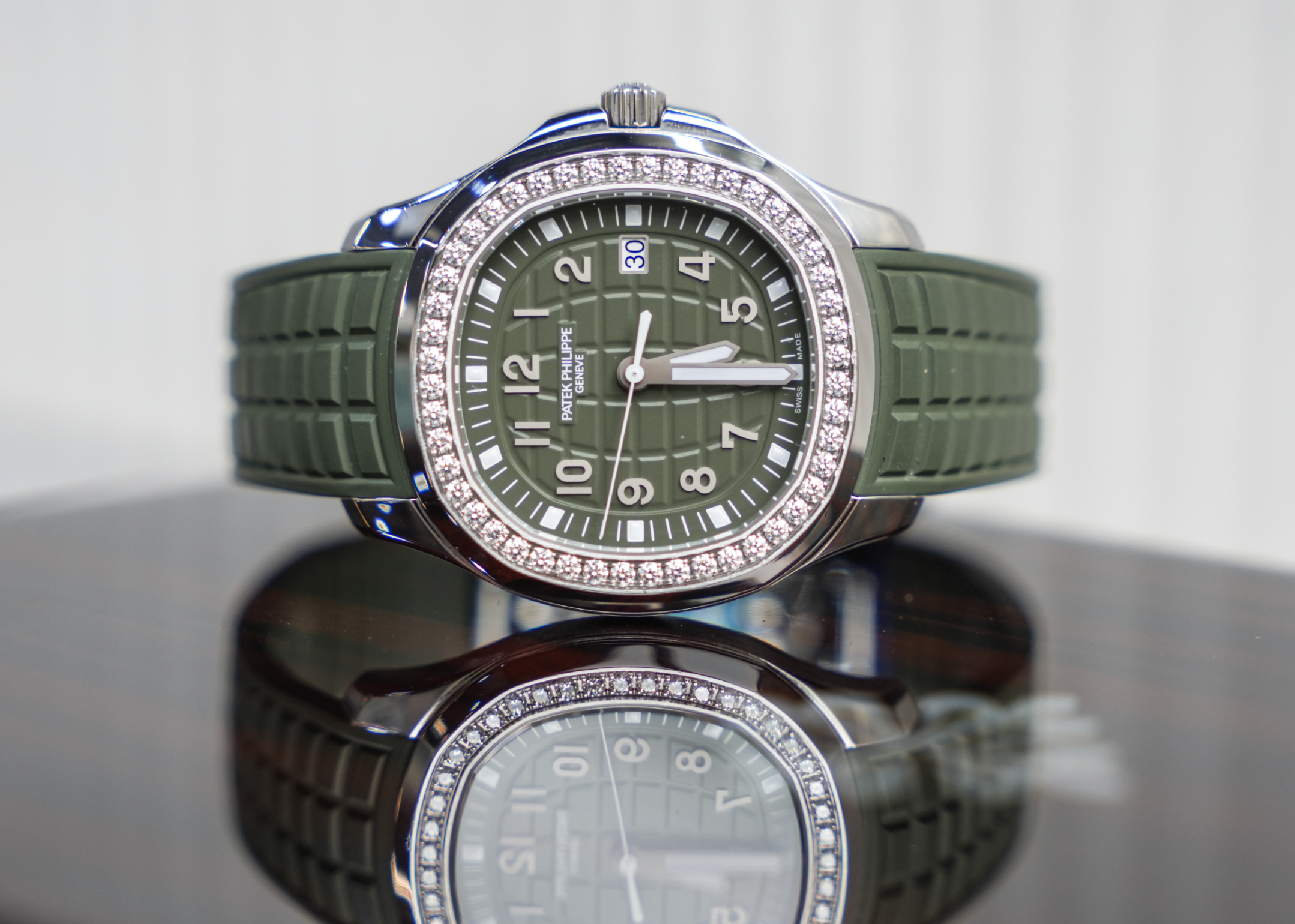 Patek Philippe Aquanaut Luce 5267/200A Green Dial Diamond Bezel Steel