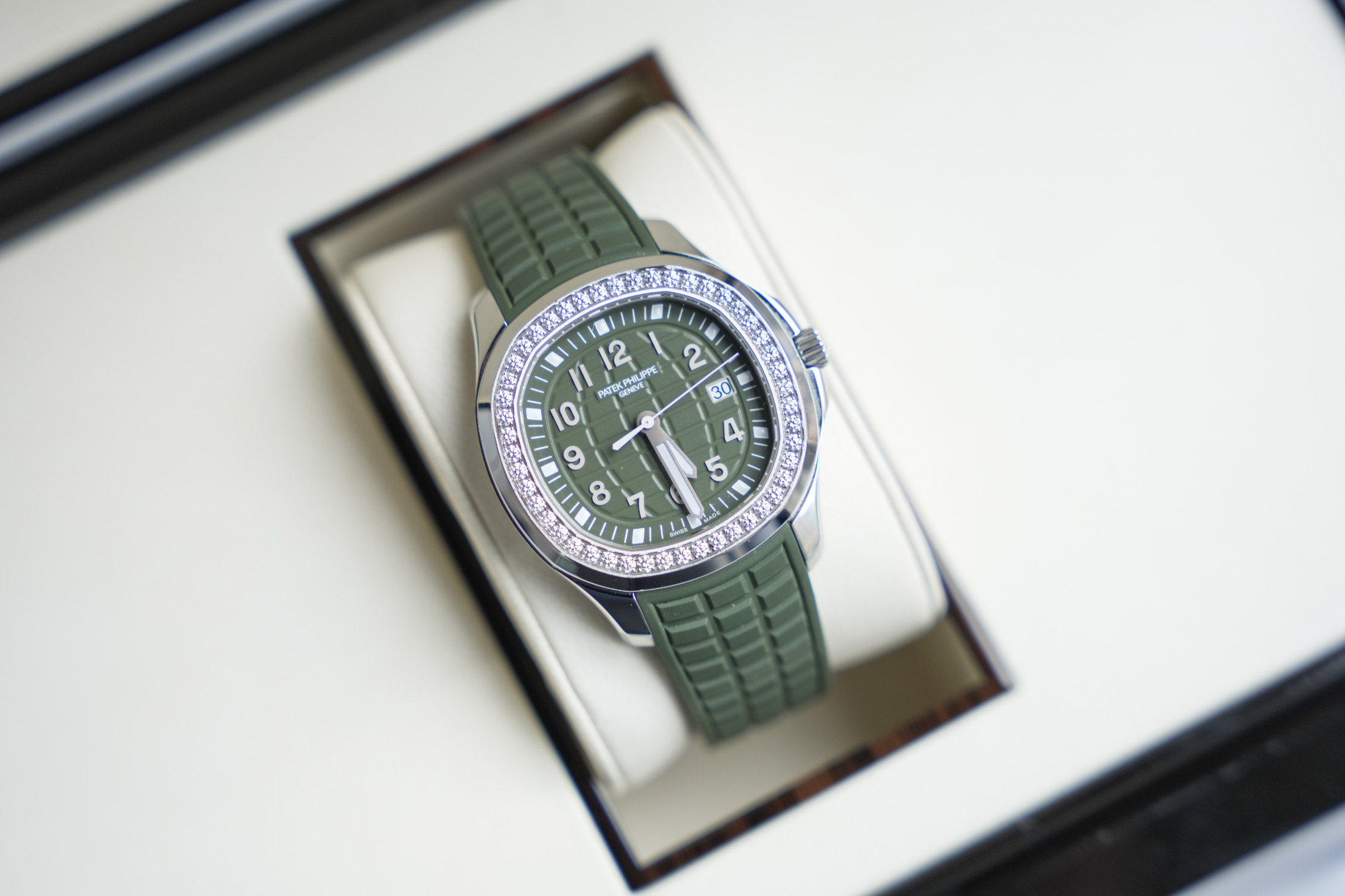 Patek Philippe Aquanaut Luce 5267/200A Green Dial Diamond Bezel Steel