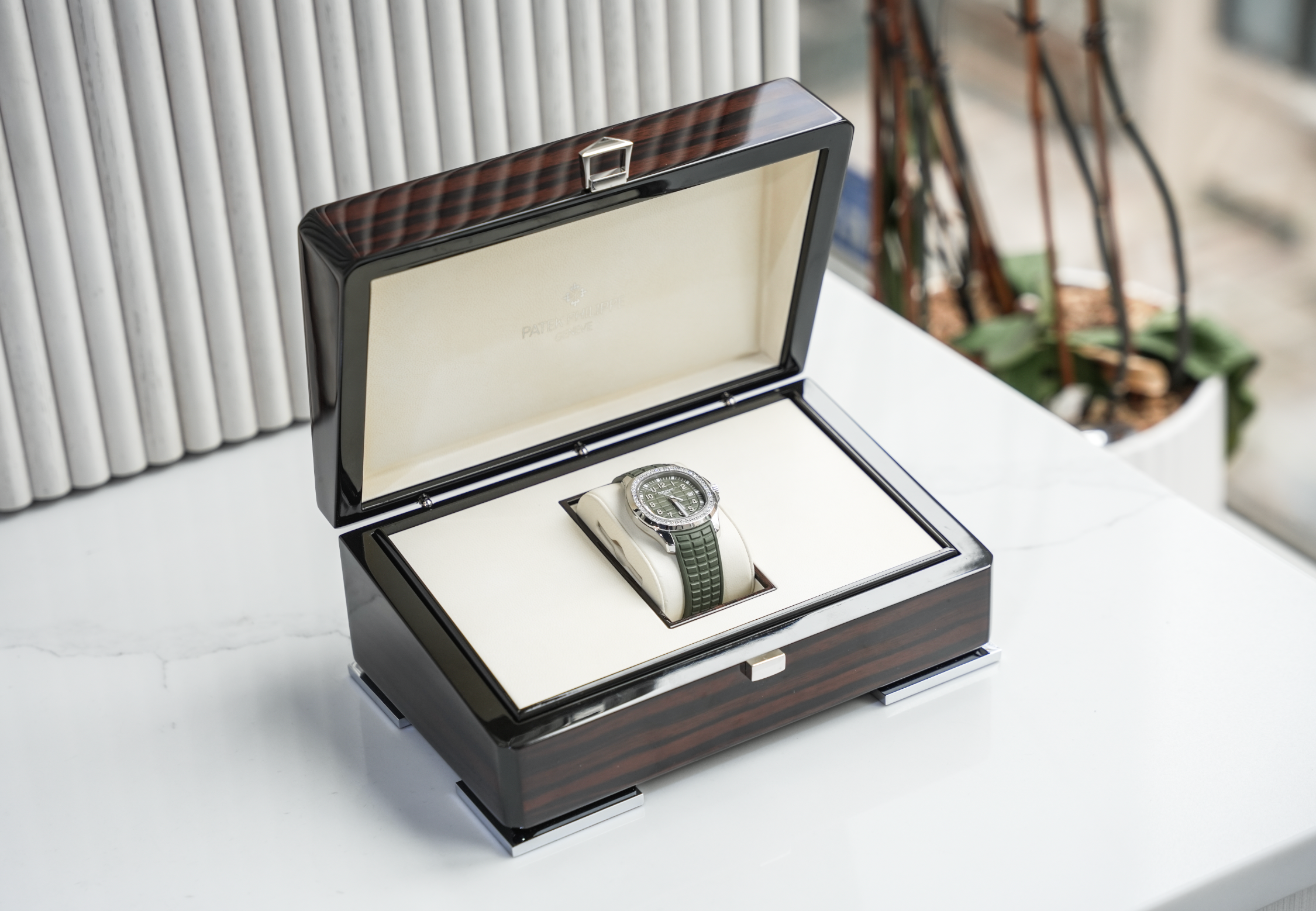Patek Philippe Aquanaut Luce 5267/200A Green Dial Diamond Bezel Steel