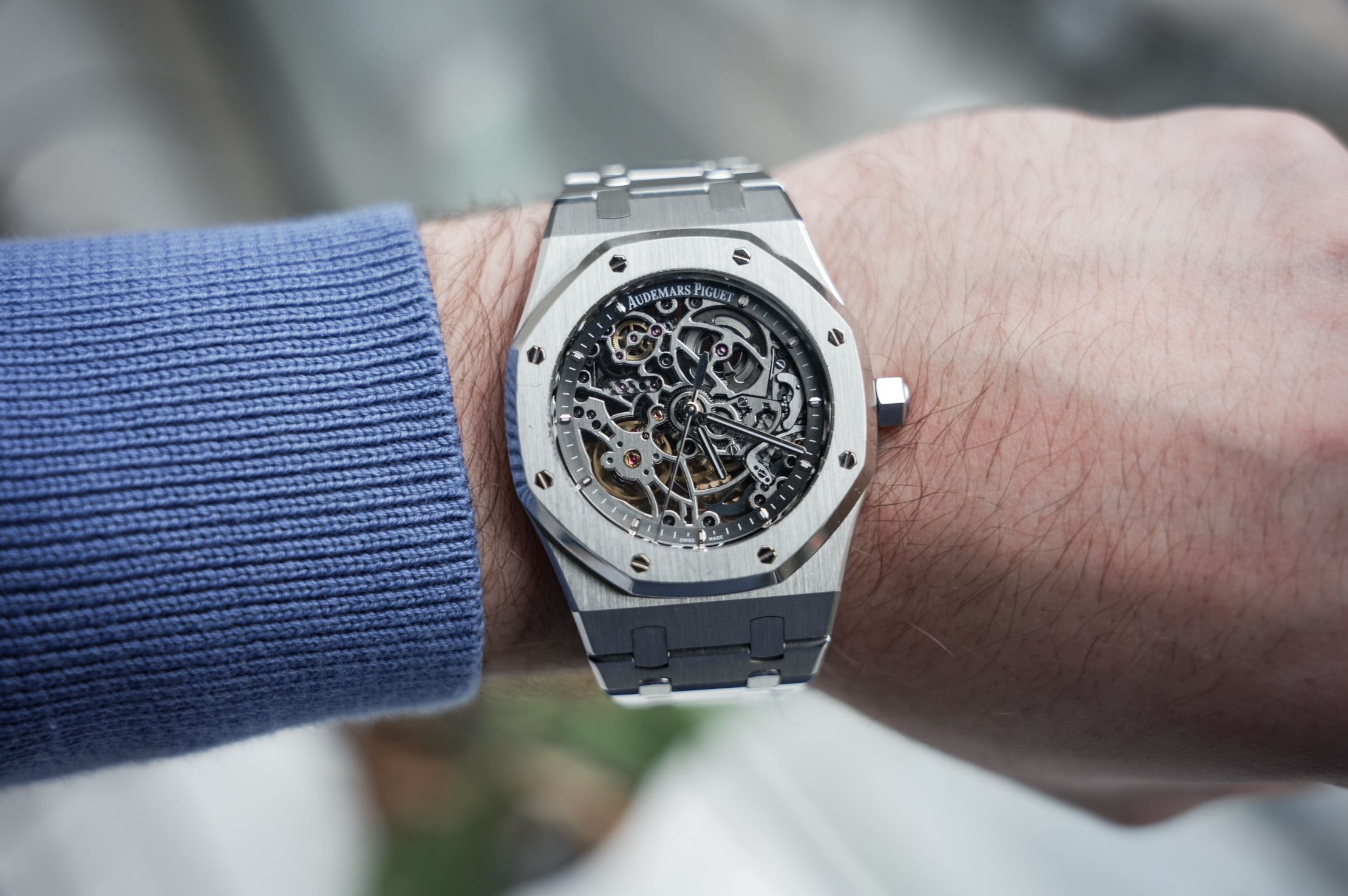 Audemars Piguet Royal Oak Openworked 39mm Steel Skeleton Dial 15305ST