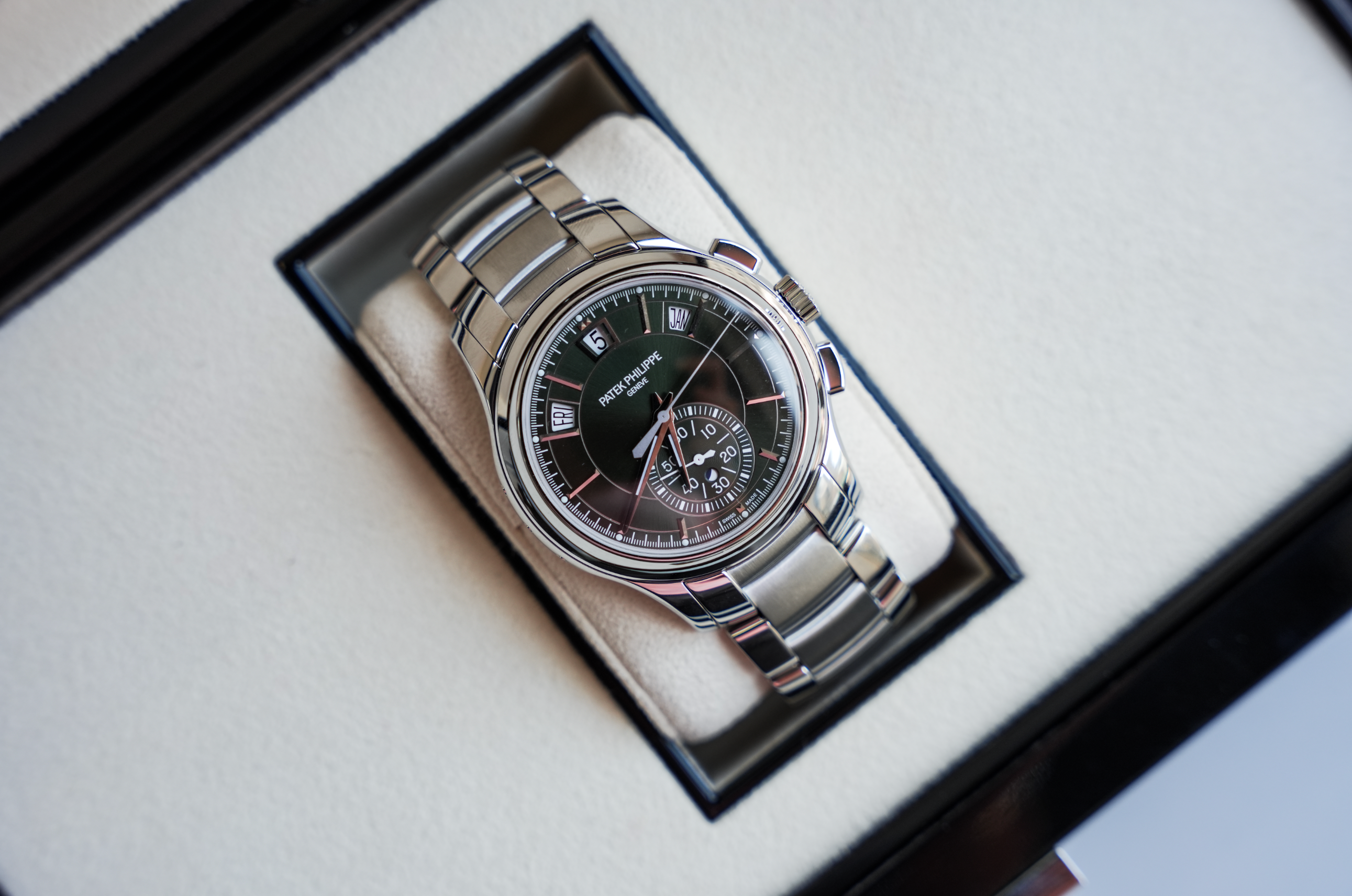 Patek Philippe Complications Flyback Chronograph Annual Calendar 5905/1A-001 42MM Green Dial