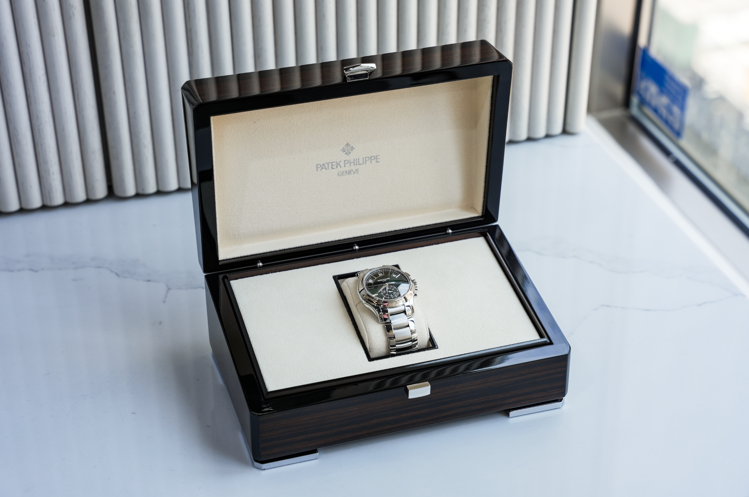 Patek Philippe Complications Flyback Chronograph Annual Calendar 5905/1A-001 42MM Green Dial