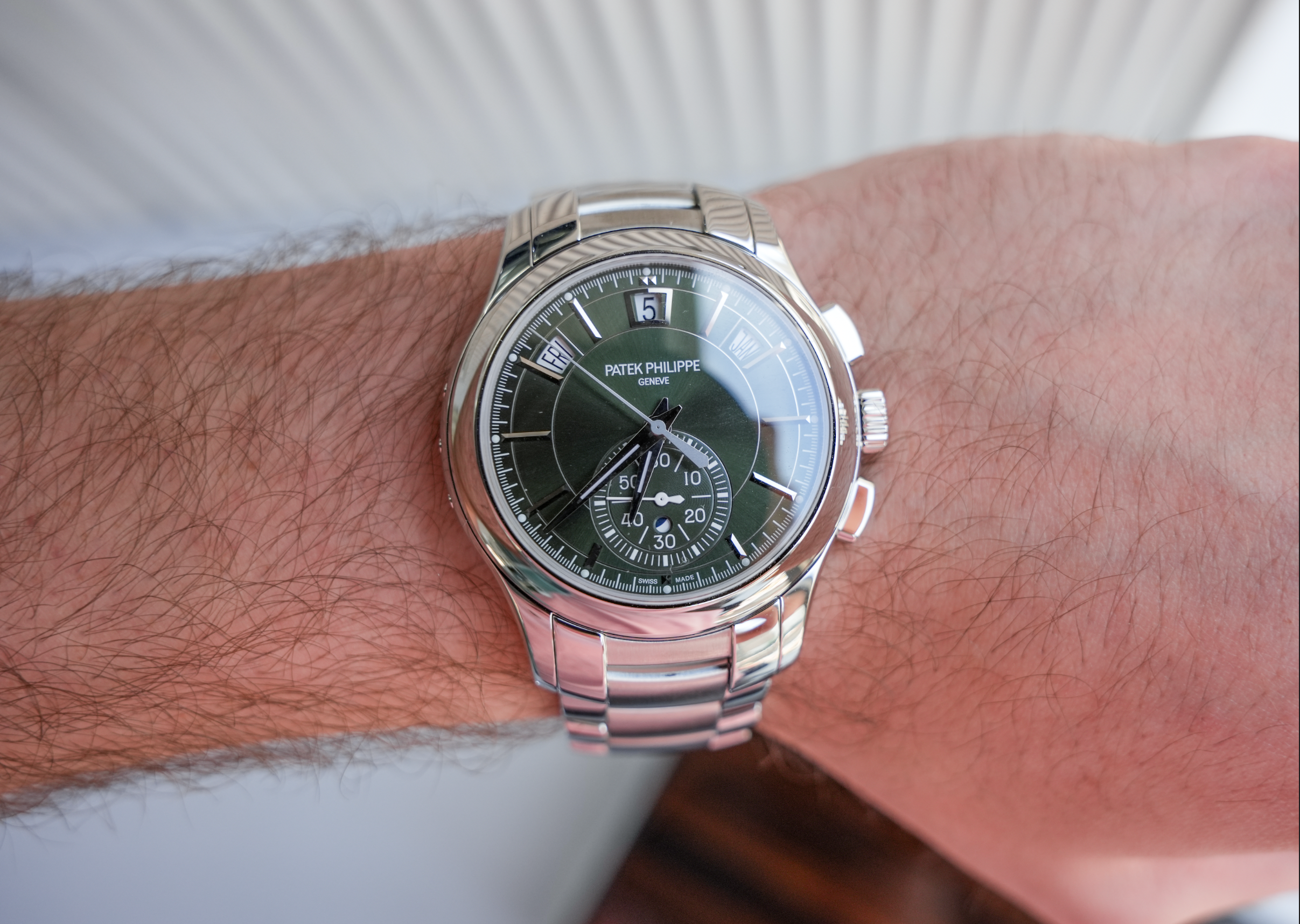 Patek Philippe Complications Flyback Chronograph Annual Calendar 5905/1A-001 42MM Green Dial