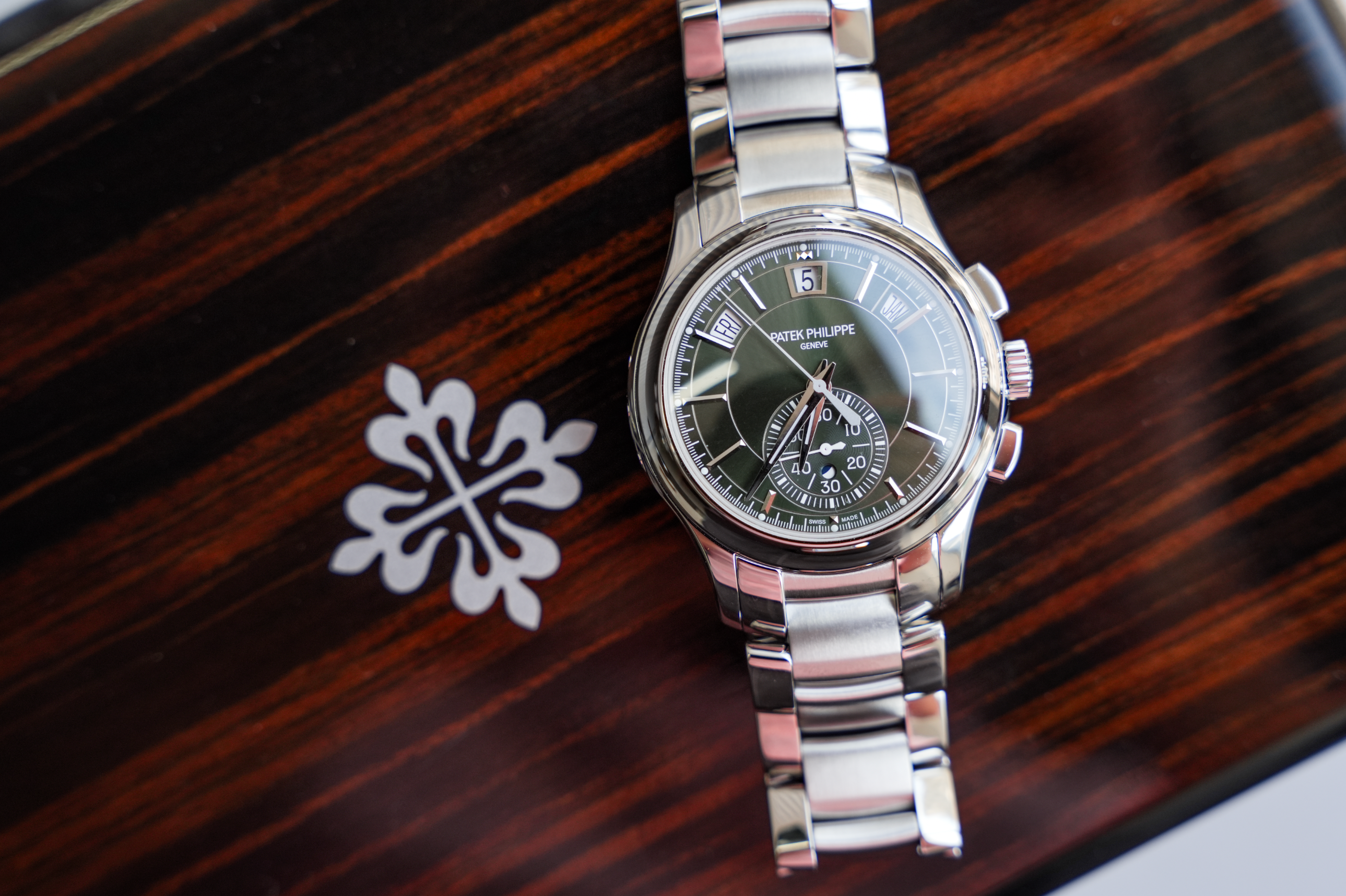 Patek Philippe Complications Flyback Chronograph Annual Calendar 5905/1A-001 42MM Green Dial
