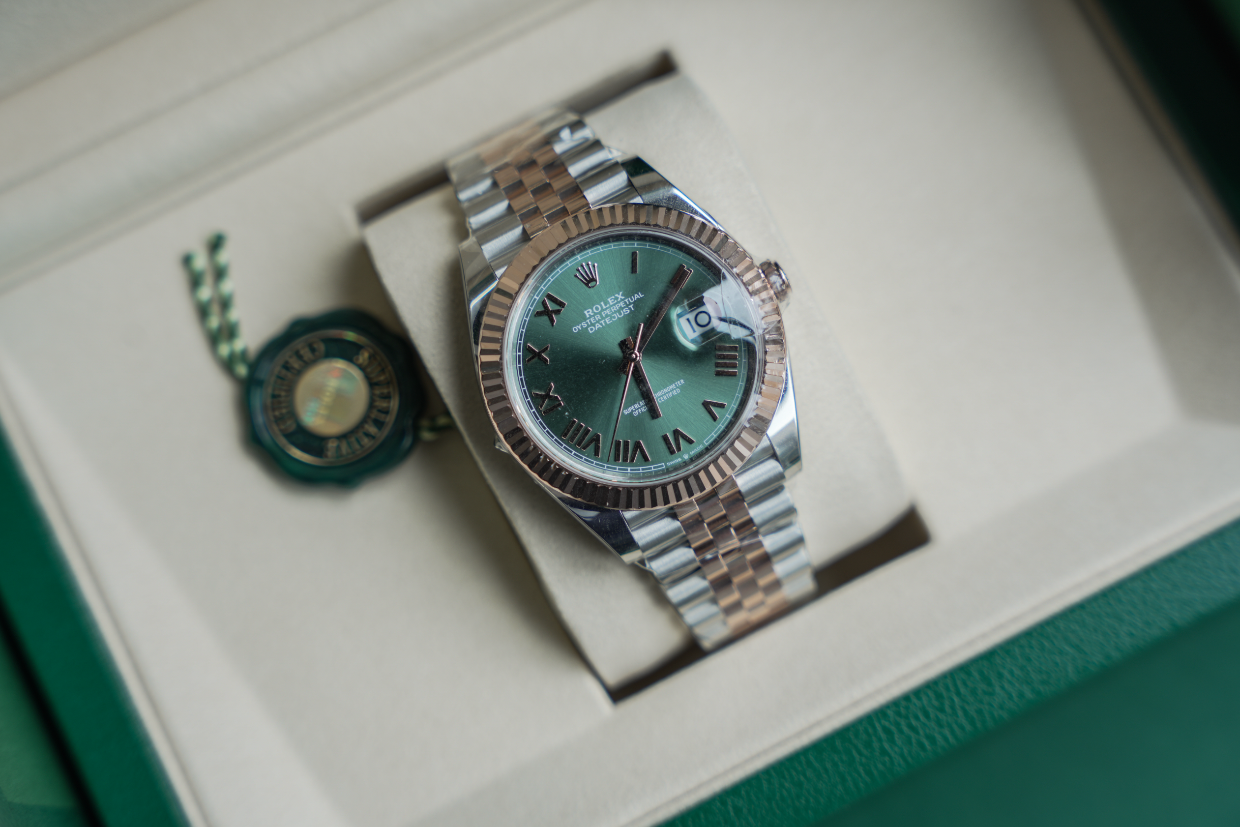 Rolex Datejust 41 Everose Rolesor Mint Green Dial Jubilee Bracelet 126331-0022 – 2026 New Release