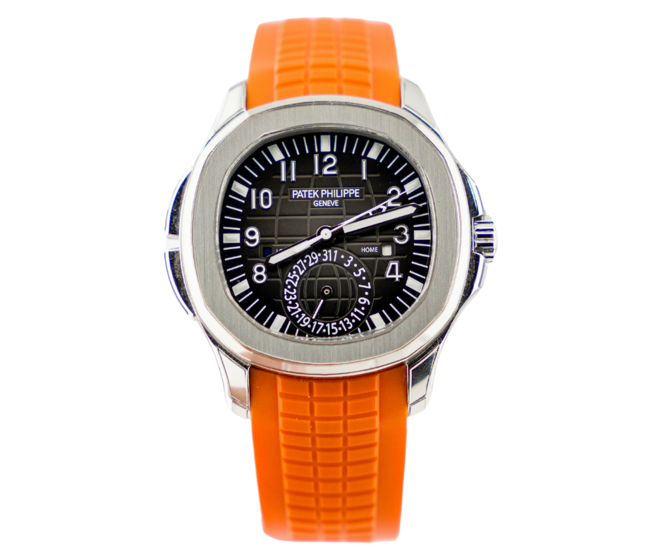 Patek Philippe Aquanaut Travel Time 5164A-001 – Stainless Steel with Orange Rubber Strap