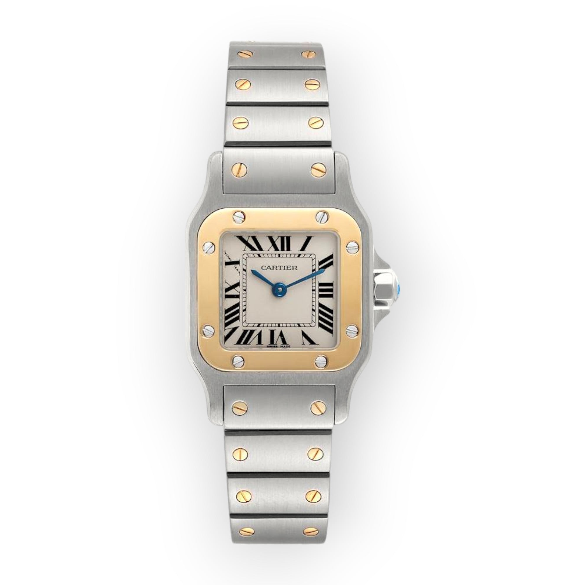 Cartier Santos Galbee Small W20012C4 Steel Yellow Gold Ladies Watch