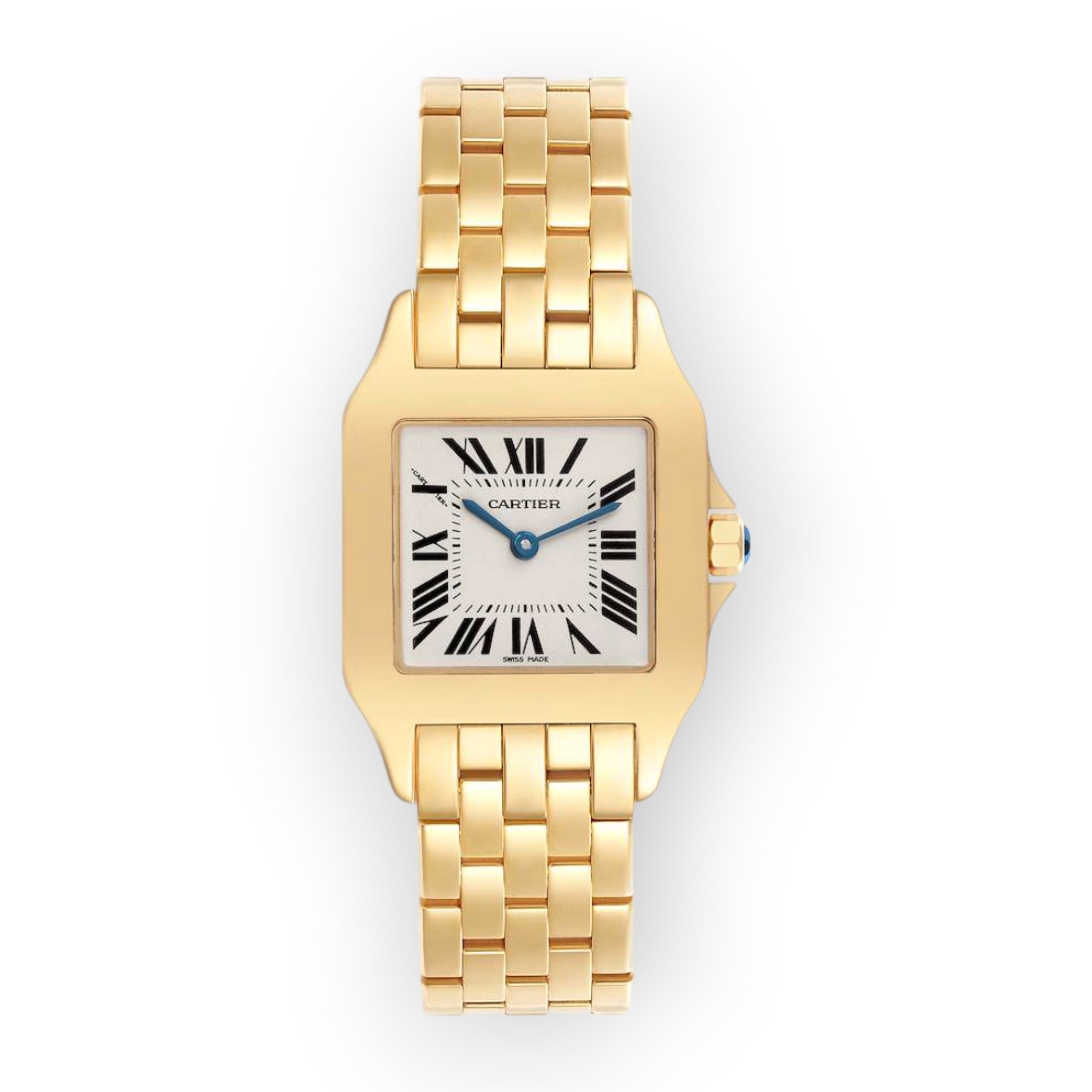 Cartier Santos Demoiselle Midsize W25062X9 Yellow Gold Ladies Watch