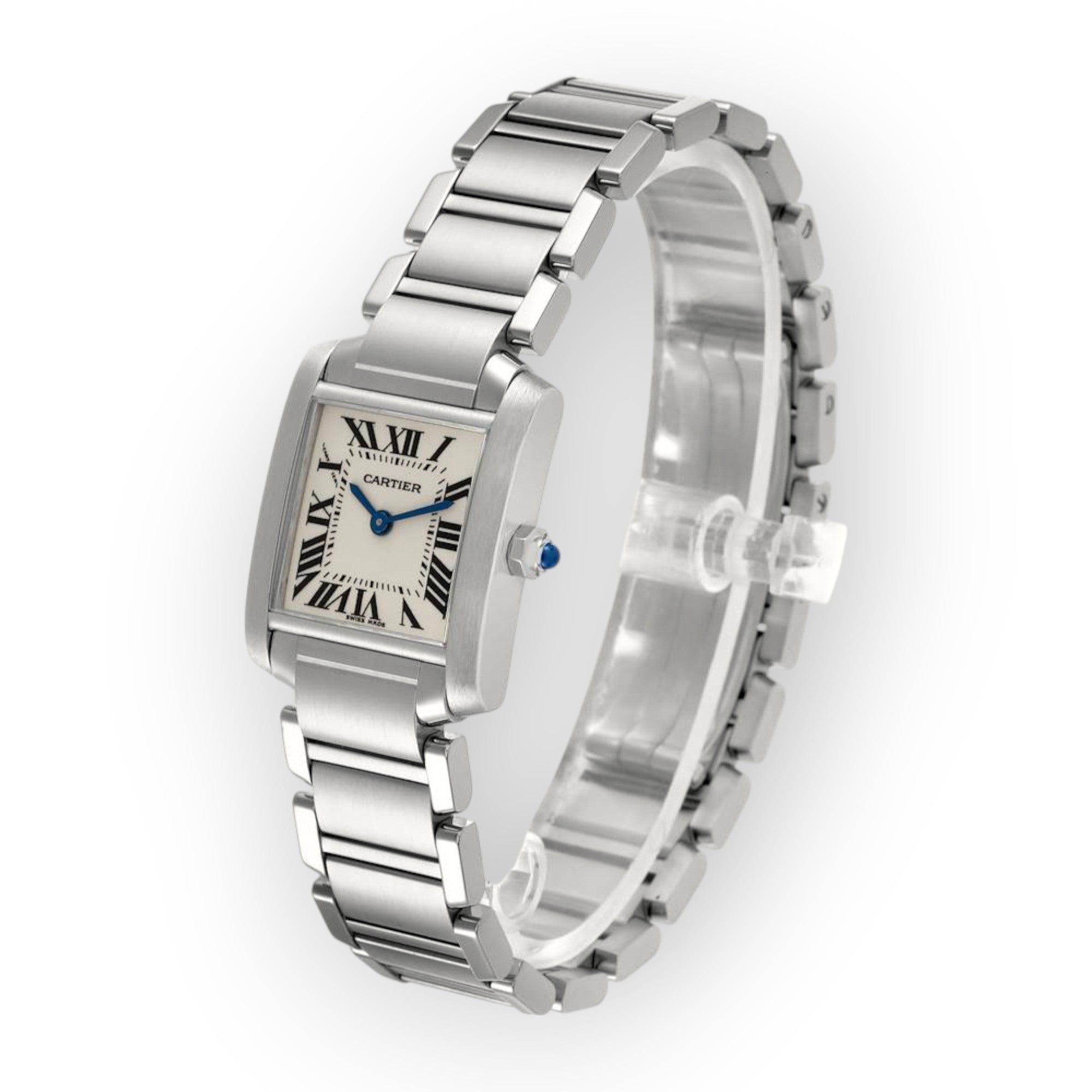 Cartier Tank Francaise Small Watch W51008Q3 25mm White Dial