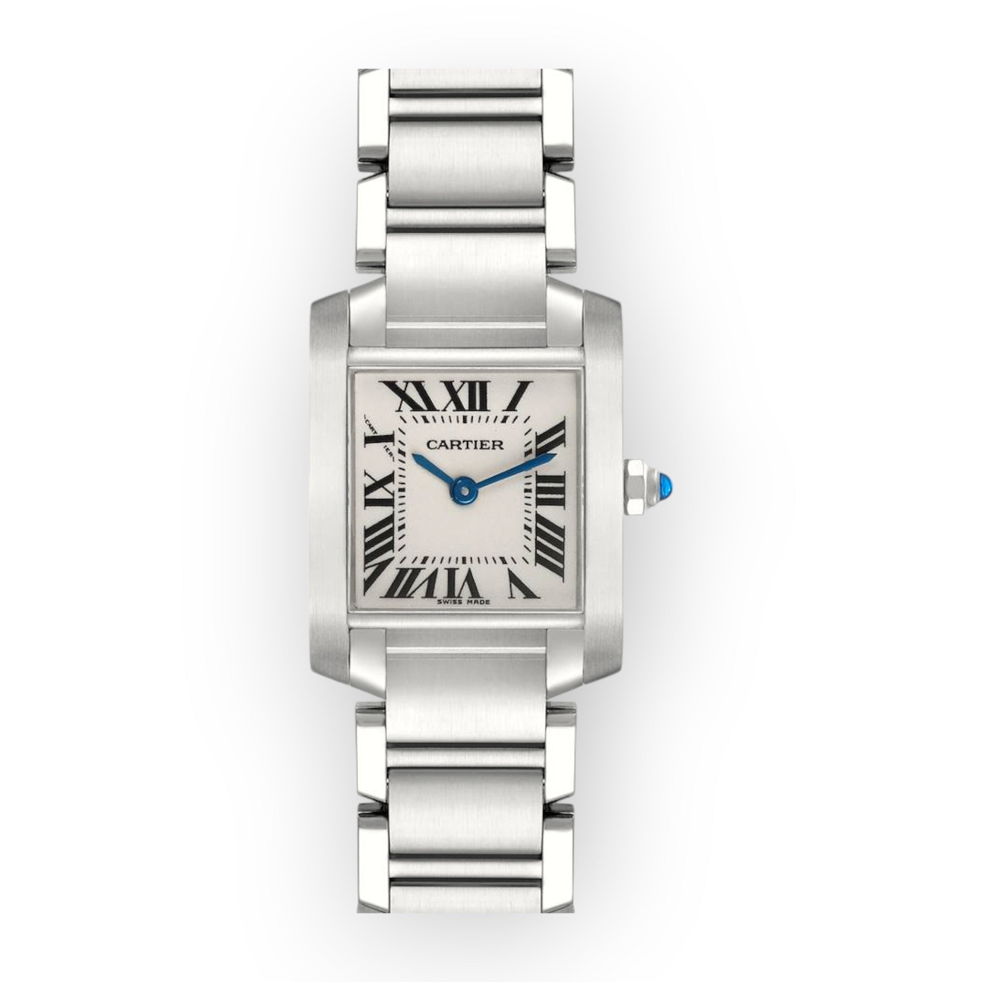 Cartier Tank Francaise Small Watch W51008Q3 25mm White Dial