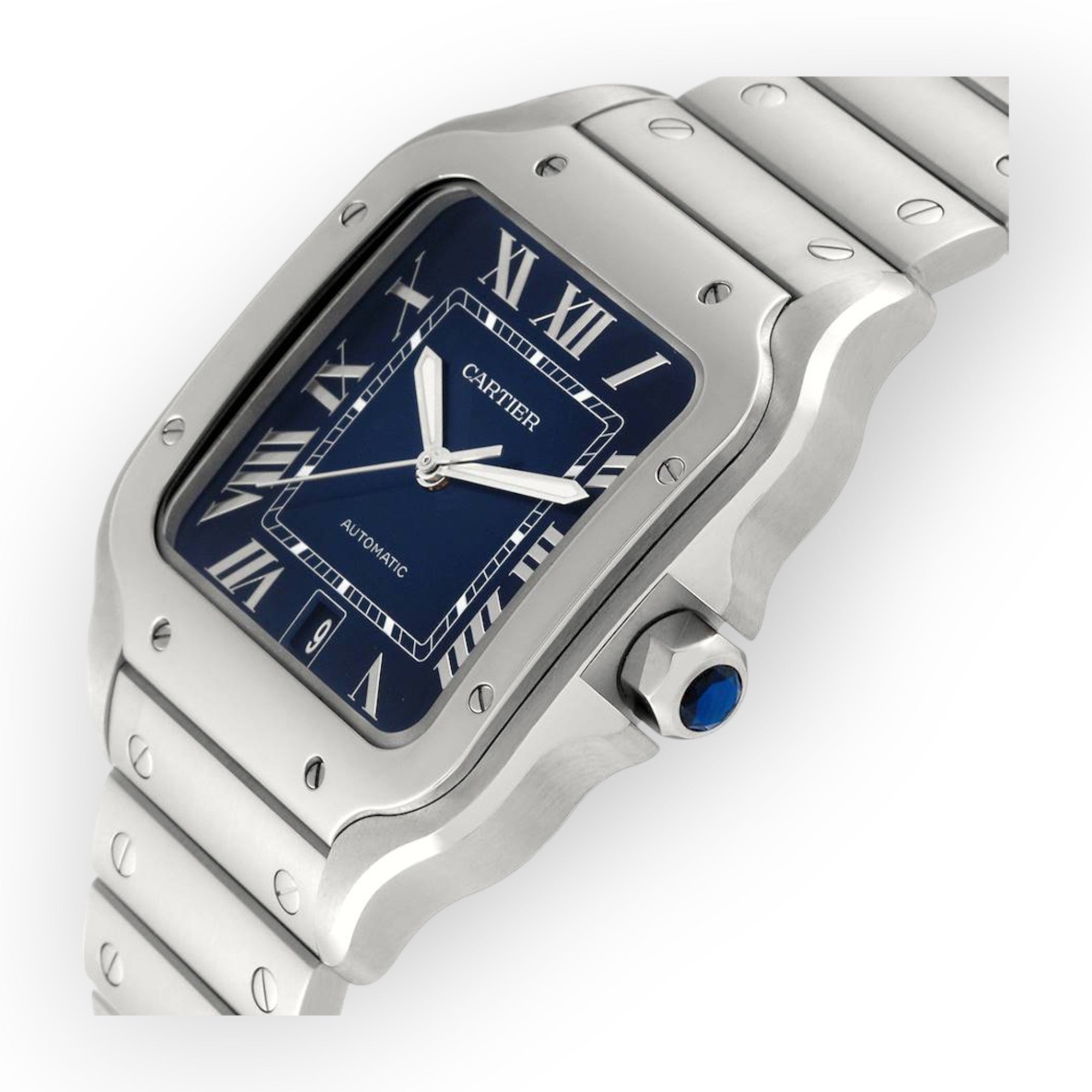 Cartier Santos WSSA0030 40mm Blue Dial With Stainless Steel Bracelet