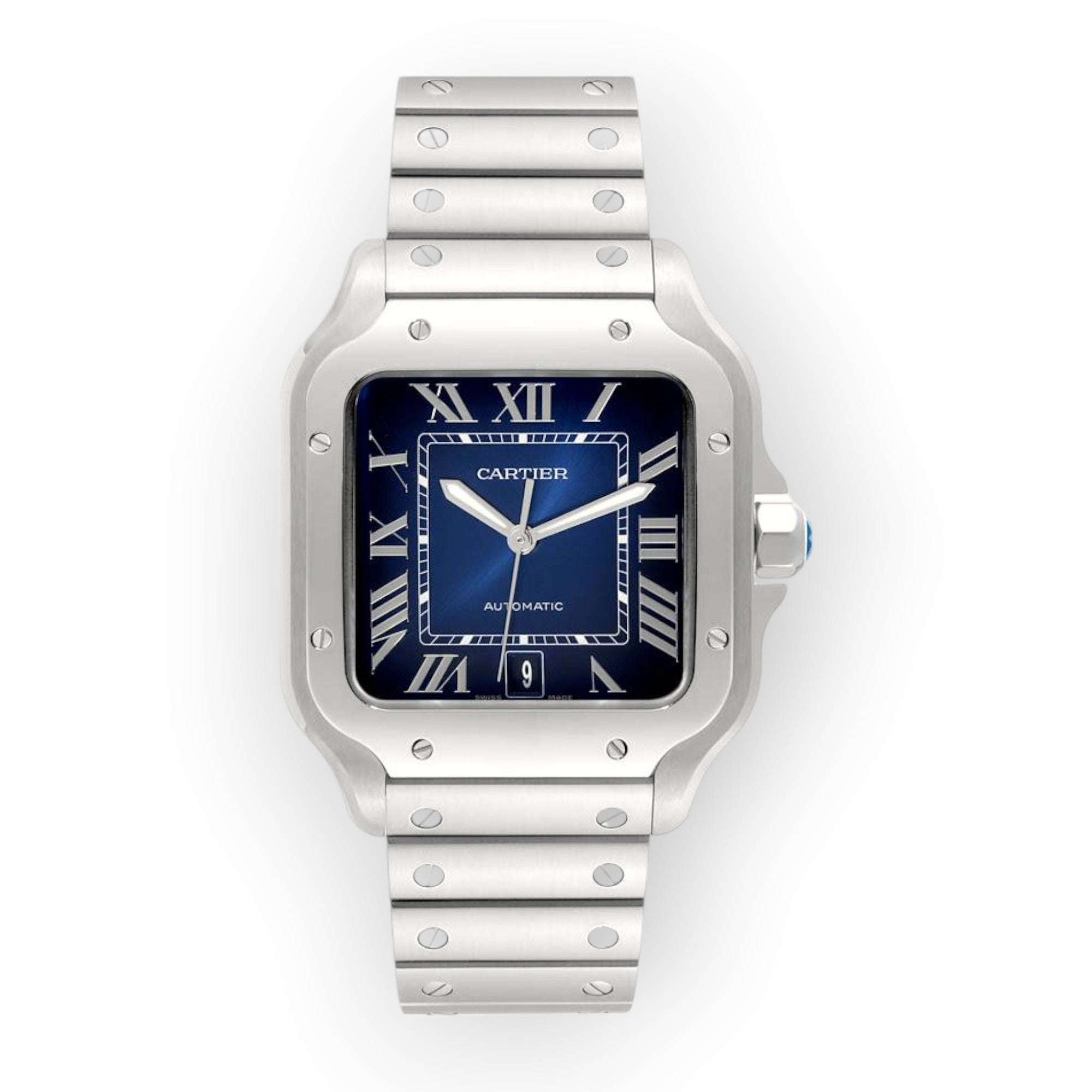 Cartier Santos WSSA0030 40mm Blue Dial With Stainless Steel Bracelet