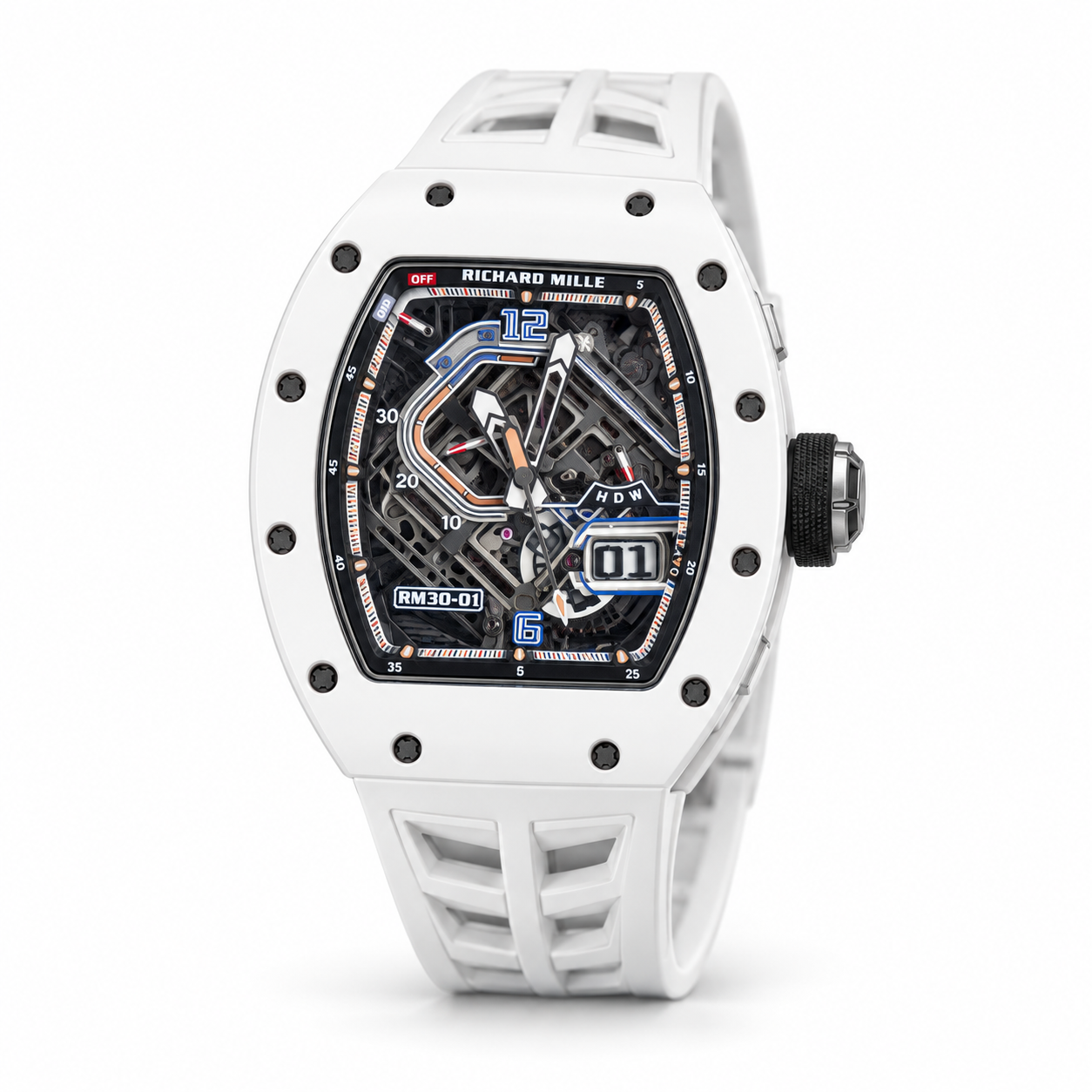 Richard Mille RM 30-01 Automatic Declutchable Rotor White Ceramic 42mm
