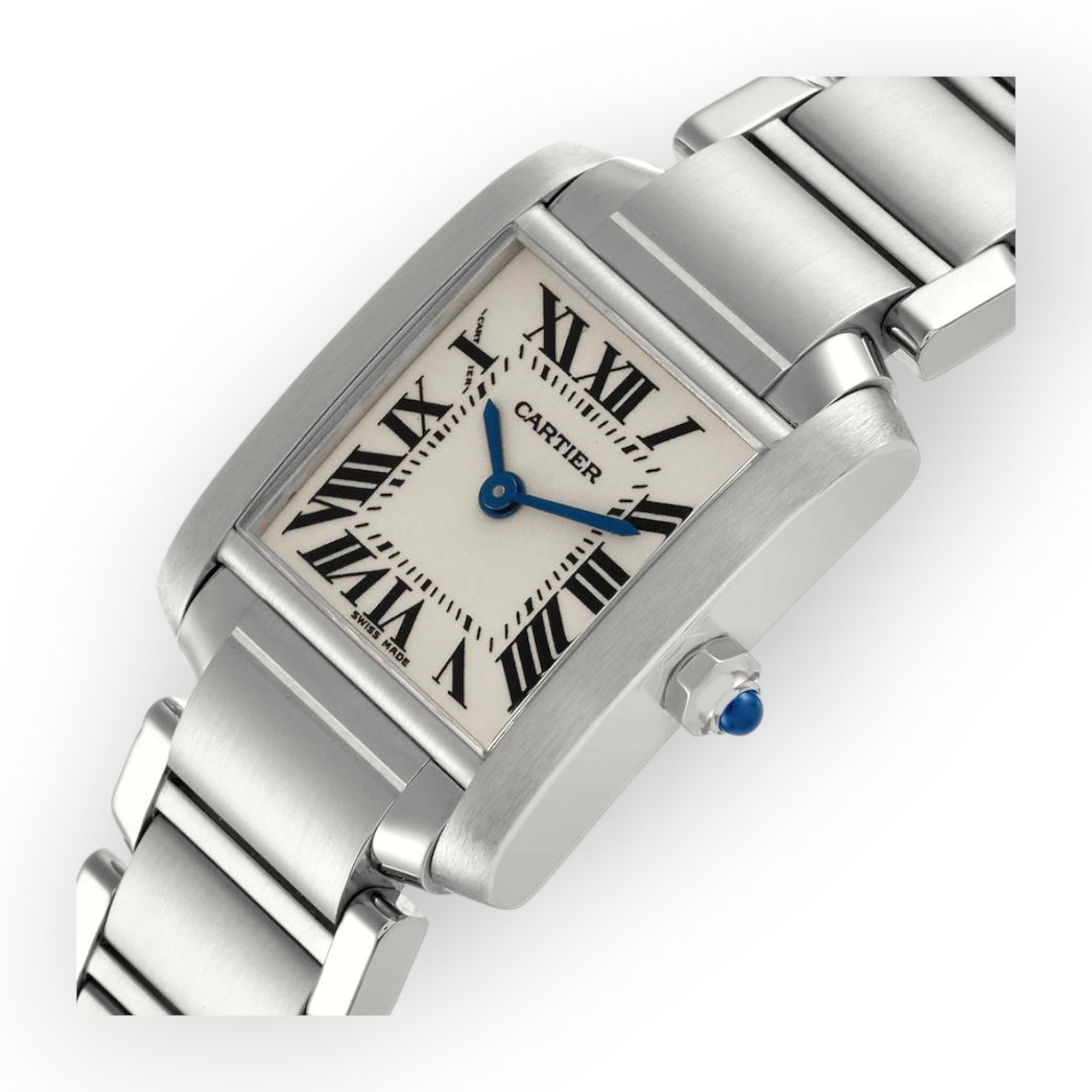 Cartier Tank Francaise Small Watch W51008Q3 25mm White Dial