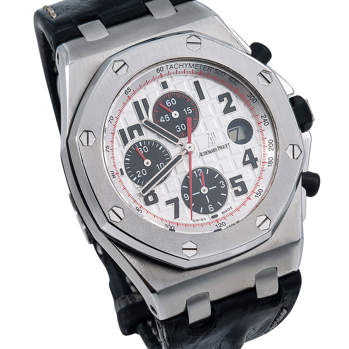 Audemars Piguet Royal Oak Offshore 26170ST 42MM White Dial With Leather Bracelet