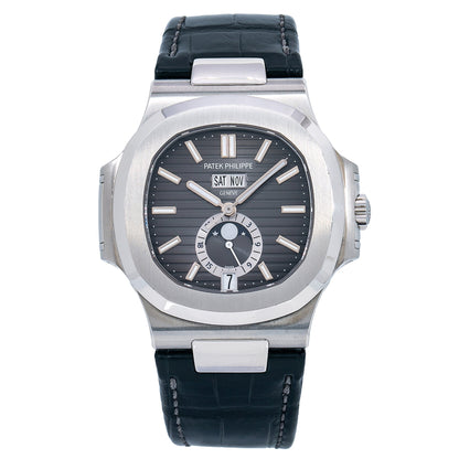 Patek Philippe Nautilus 5726A-001 40MM Black Dial With Leather Bracelet