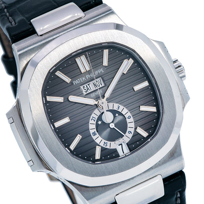 Patek Philippe Nautilus 5726A-001 40MM Black Dial With Leather Bracelet