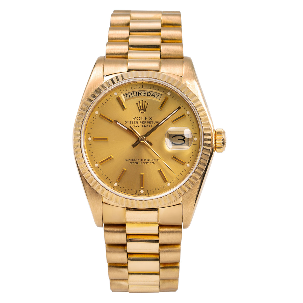 Rolex Day-Date Presidential 18038 36mm Champagne Dial