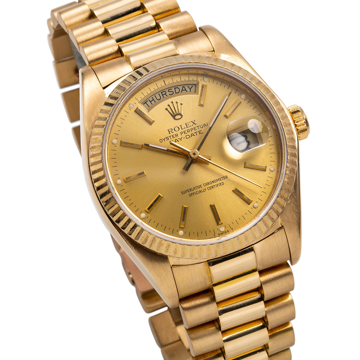 Rolex Day-Date Presidential 18038 36mm Champagne Dial