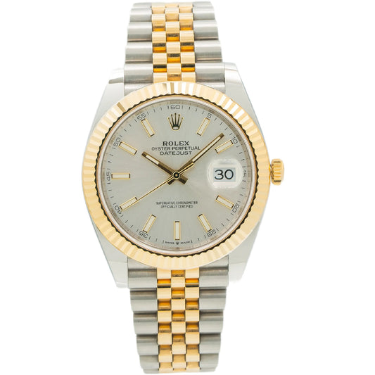 Rolex Datejust 126333 41MM Silver Dial With Two Tone Jubilee Bracelet