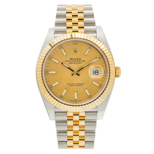 Rolex Datejust 126333 41MM Champagne Dial With Two Tone Jubilee Bracelet