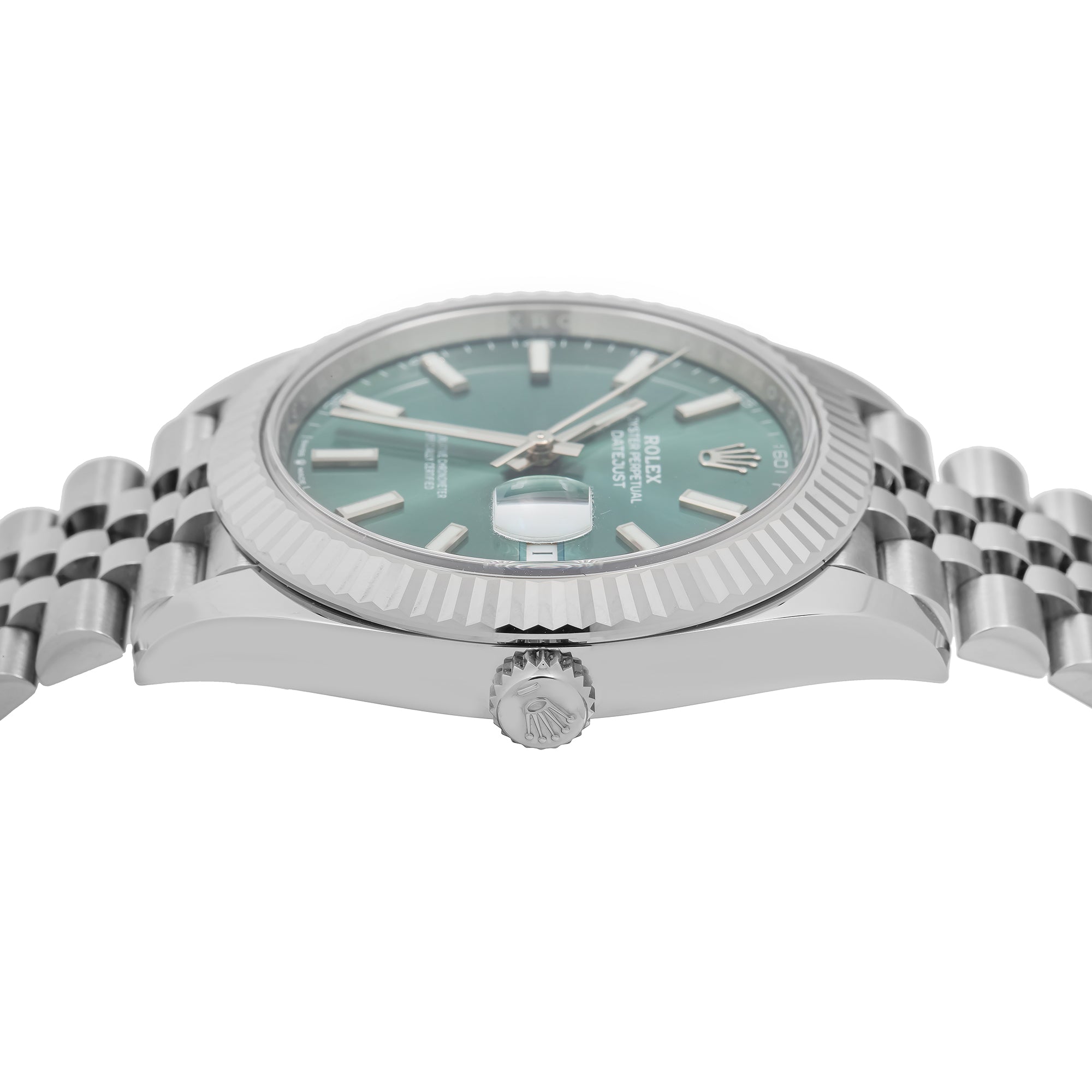 Rolex Datejust 126334 41mm Mint Green Dial With Jubilee