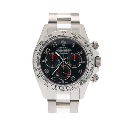 18K White Gold Rolex Daytona 116509 40MM Black Dial