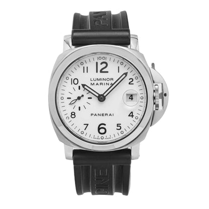 Panerai Luminor Marina PAM00049 40MM White Dial With Black Rubber Bracelet