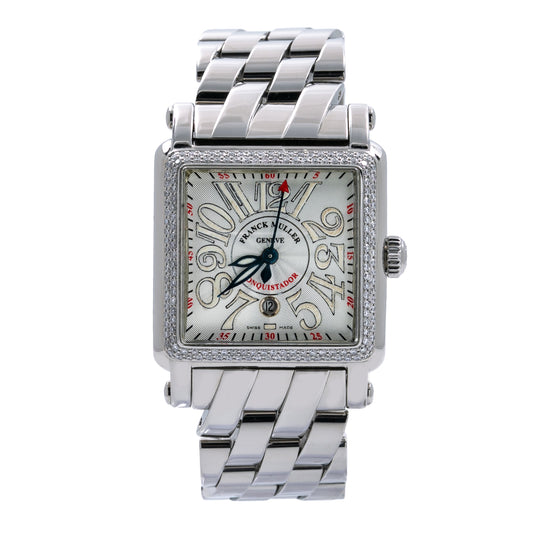 Franck Muller Conquistador 10000 L 42MM Silver Dial