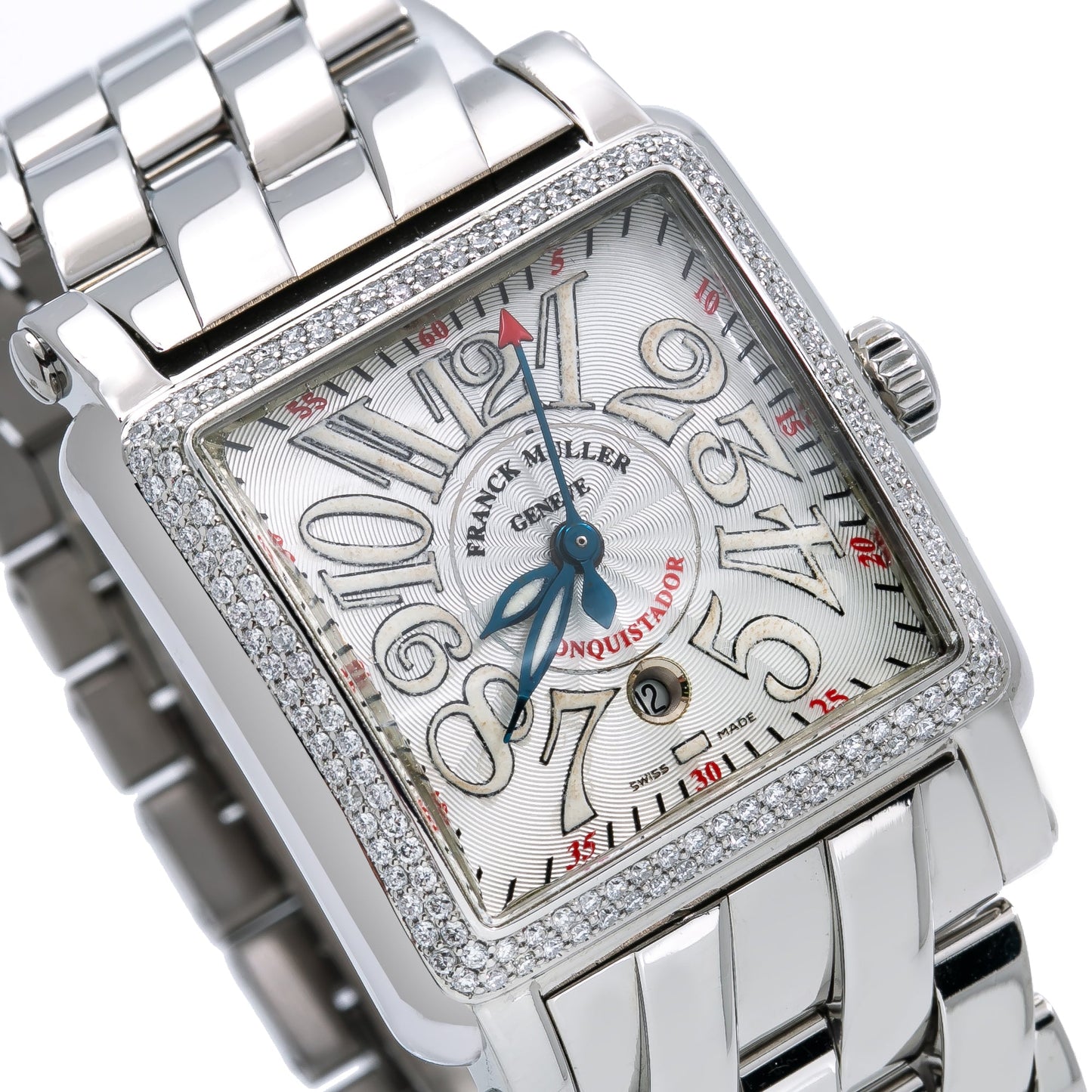 Franck Muller Conquistador 10000 L 42MM Silver Dial