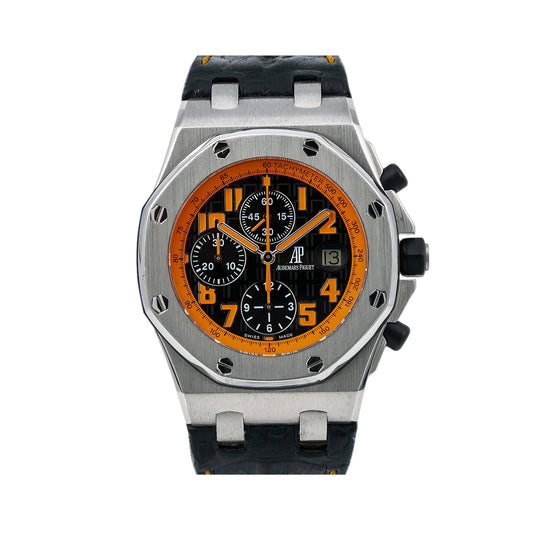 Audemars Piguet Royal Oak Offshore Chronograph 26170ST 42MM Black Dial With Leather Bracelet