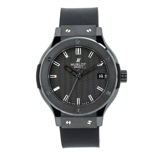 Hublot Classic Fusion Quartz 561.CM.1770.RX 38MM Black Dial With Rubber Bracelet