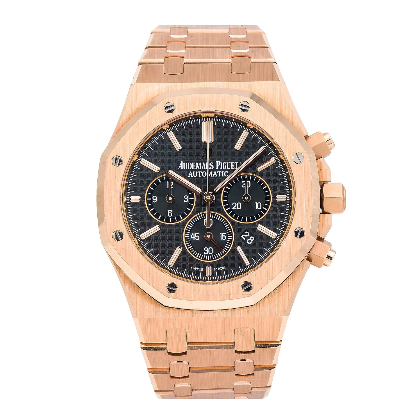 Audemars Piguet Royal Oak Chronograph 26320OR 41MM Black Dial With Rose Gold Bracelet